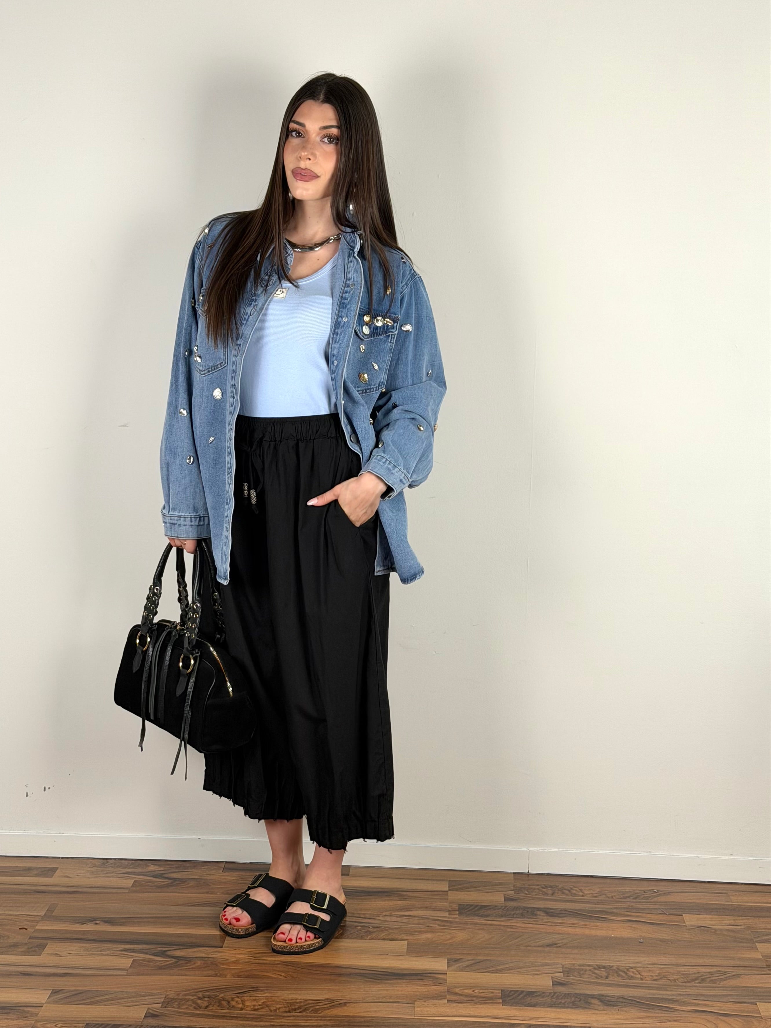 Camicia di jeans conchiglia