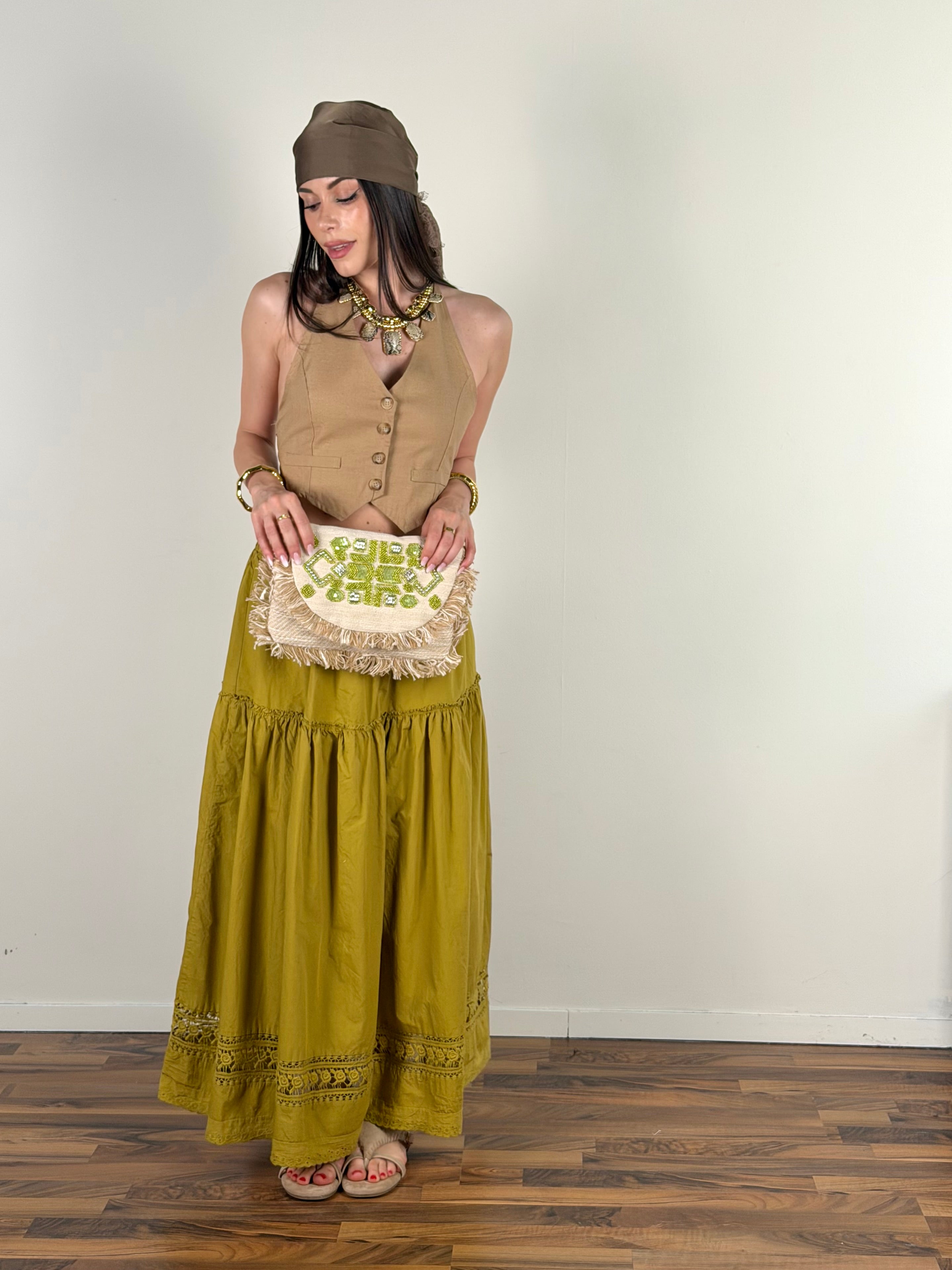 Top Dorotea marrone