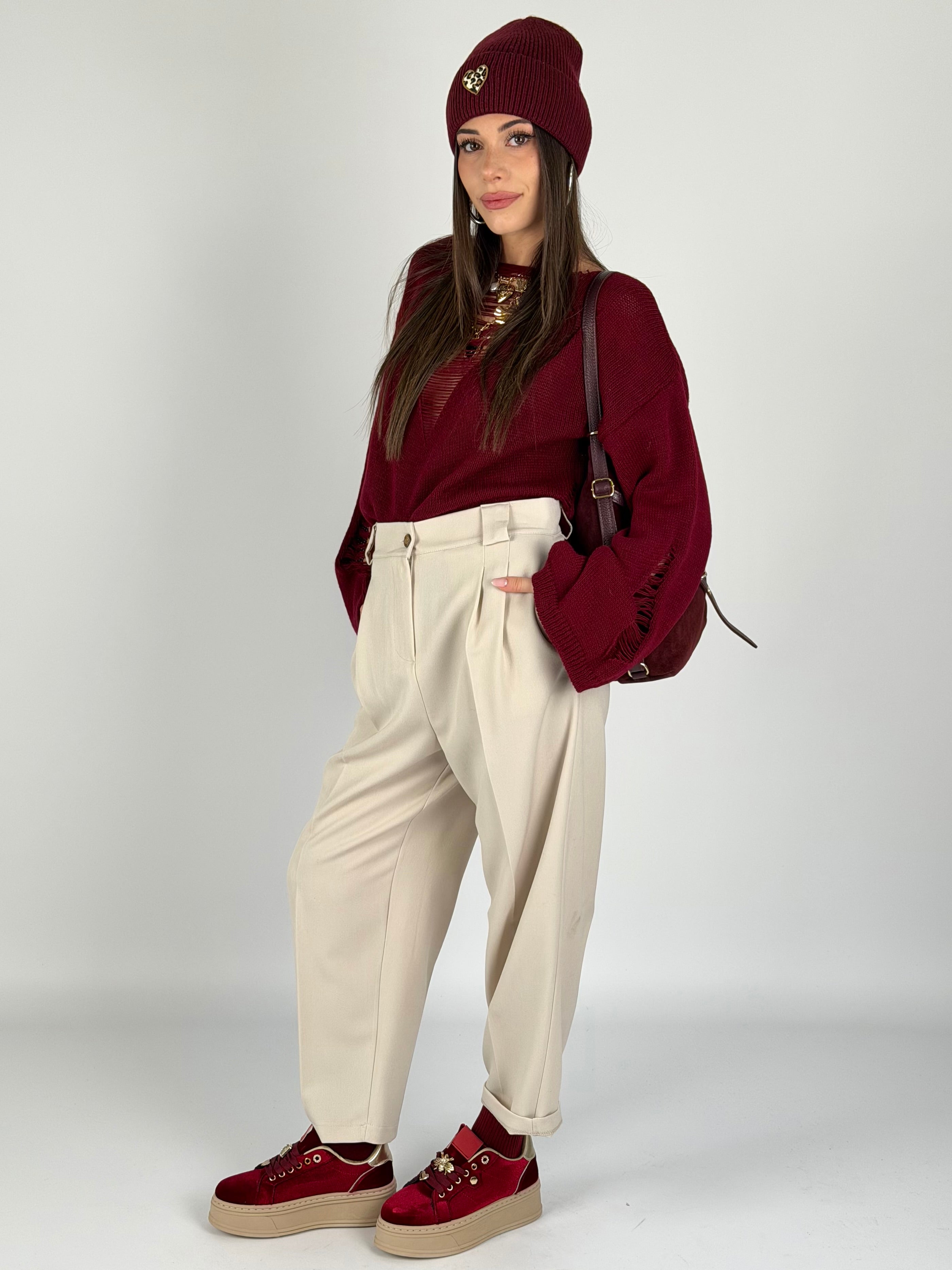 Pantalone Amanda beige