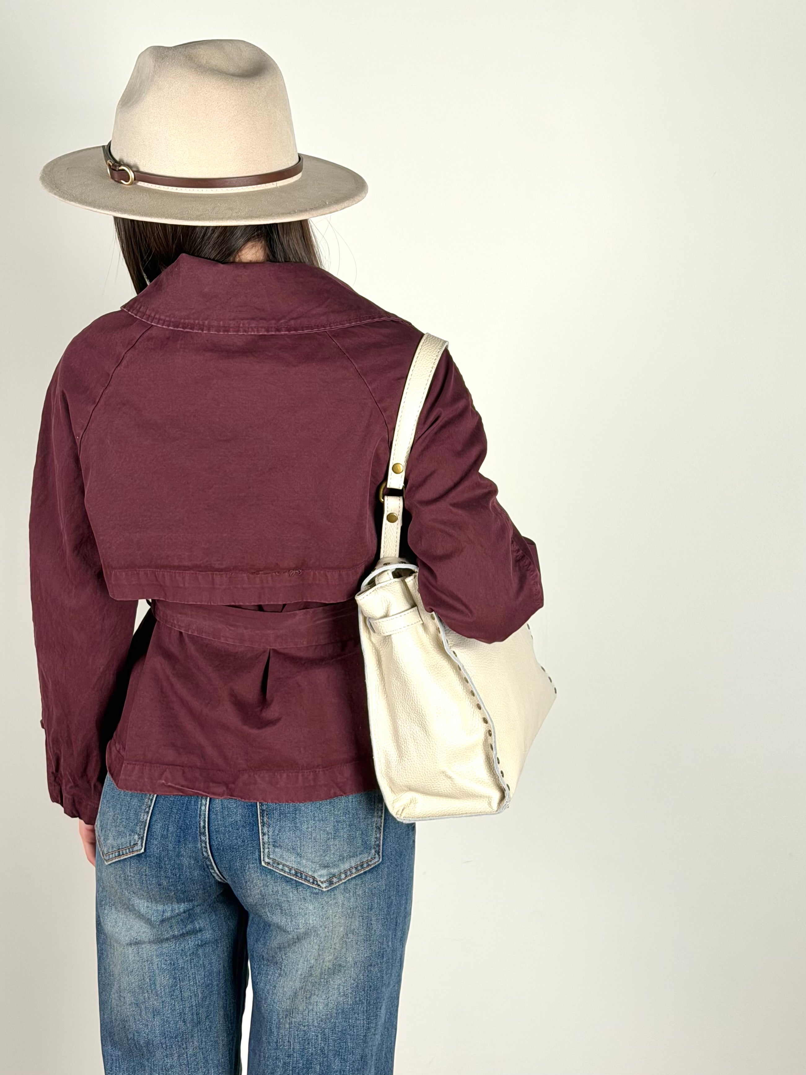 Trench Marlon bordeaux