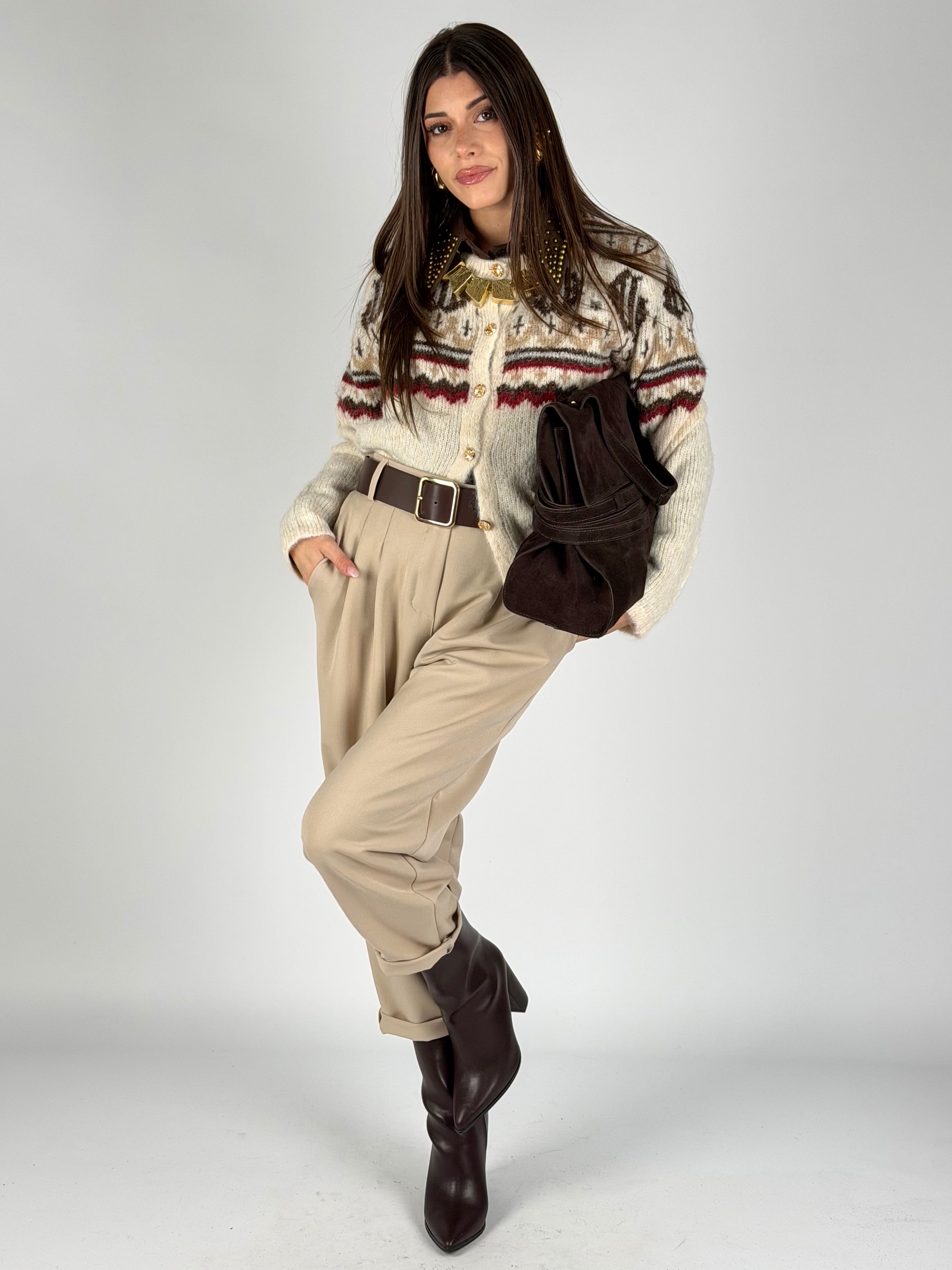 Pantalone India beige
