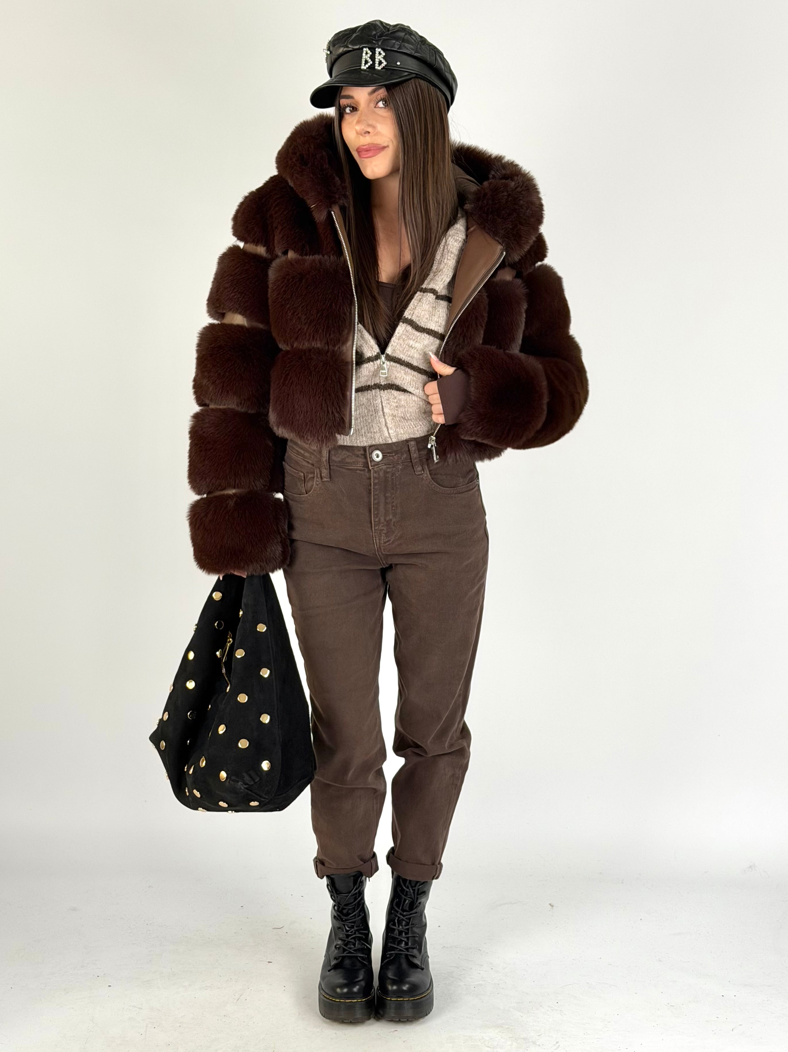 Pelliccia Grace moro