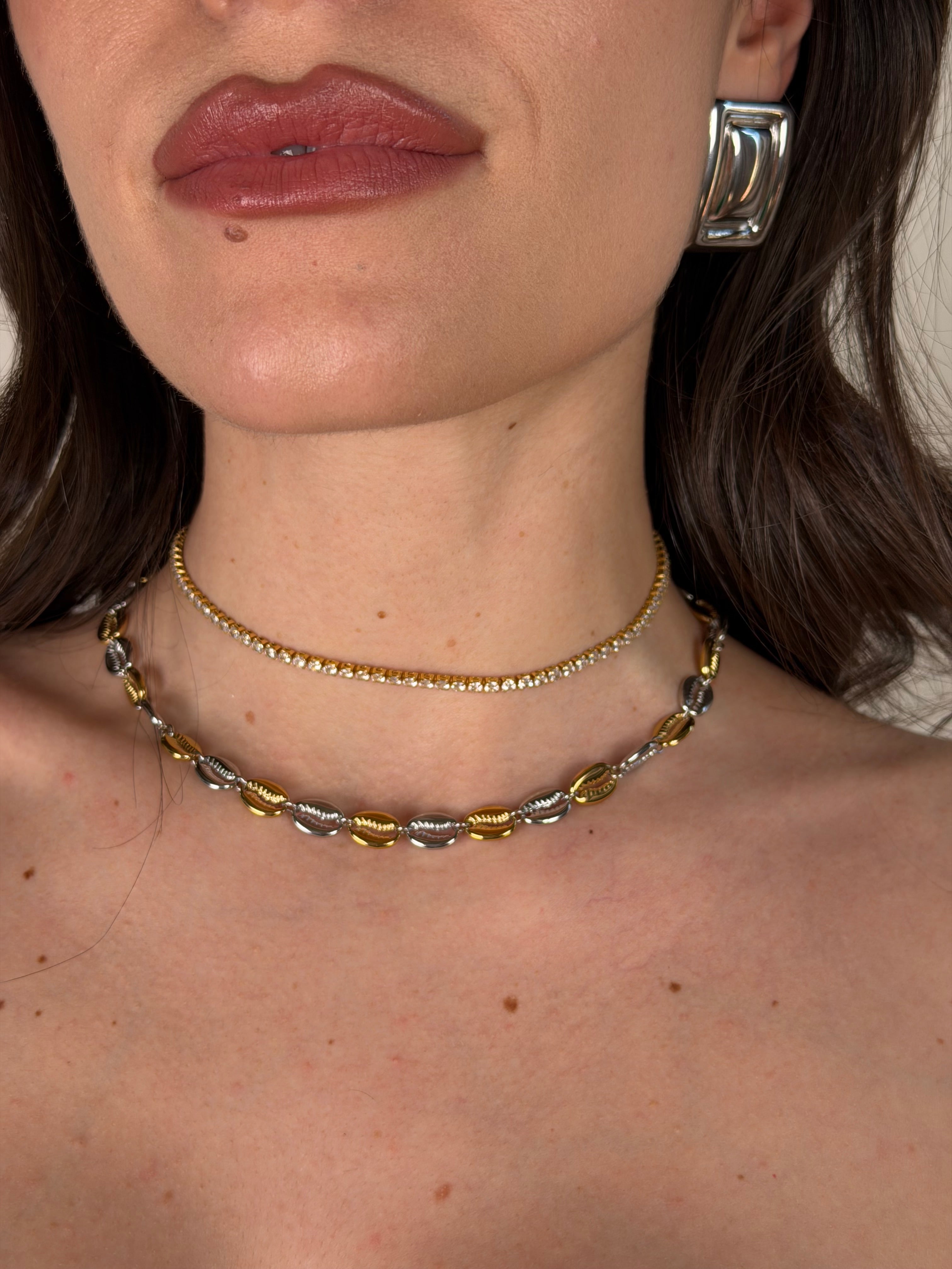 Collana conchiglia bicolor