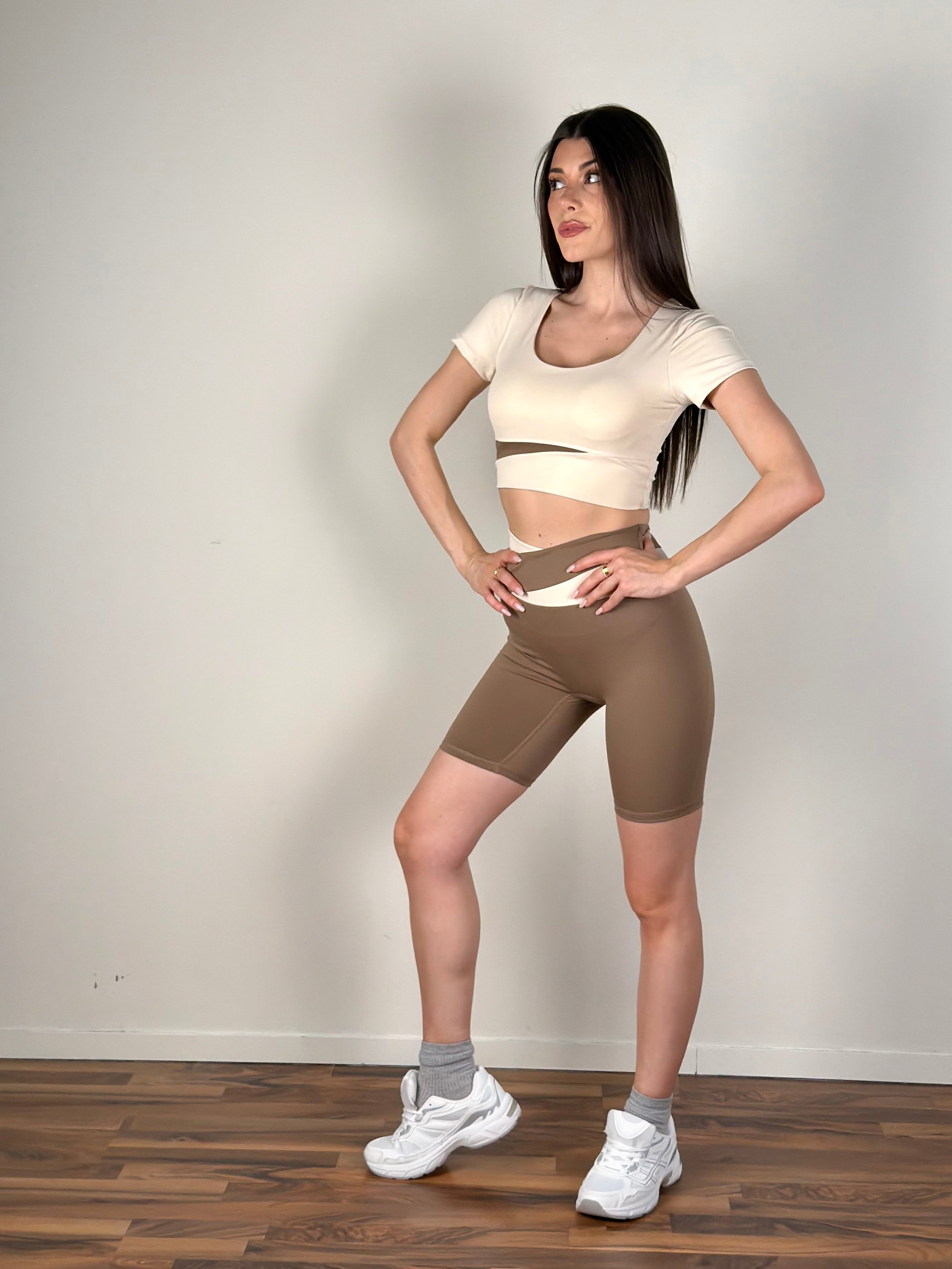 Top Set sportivo Glow beige