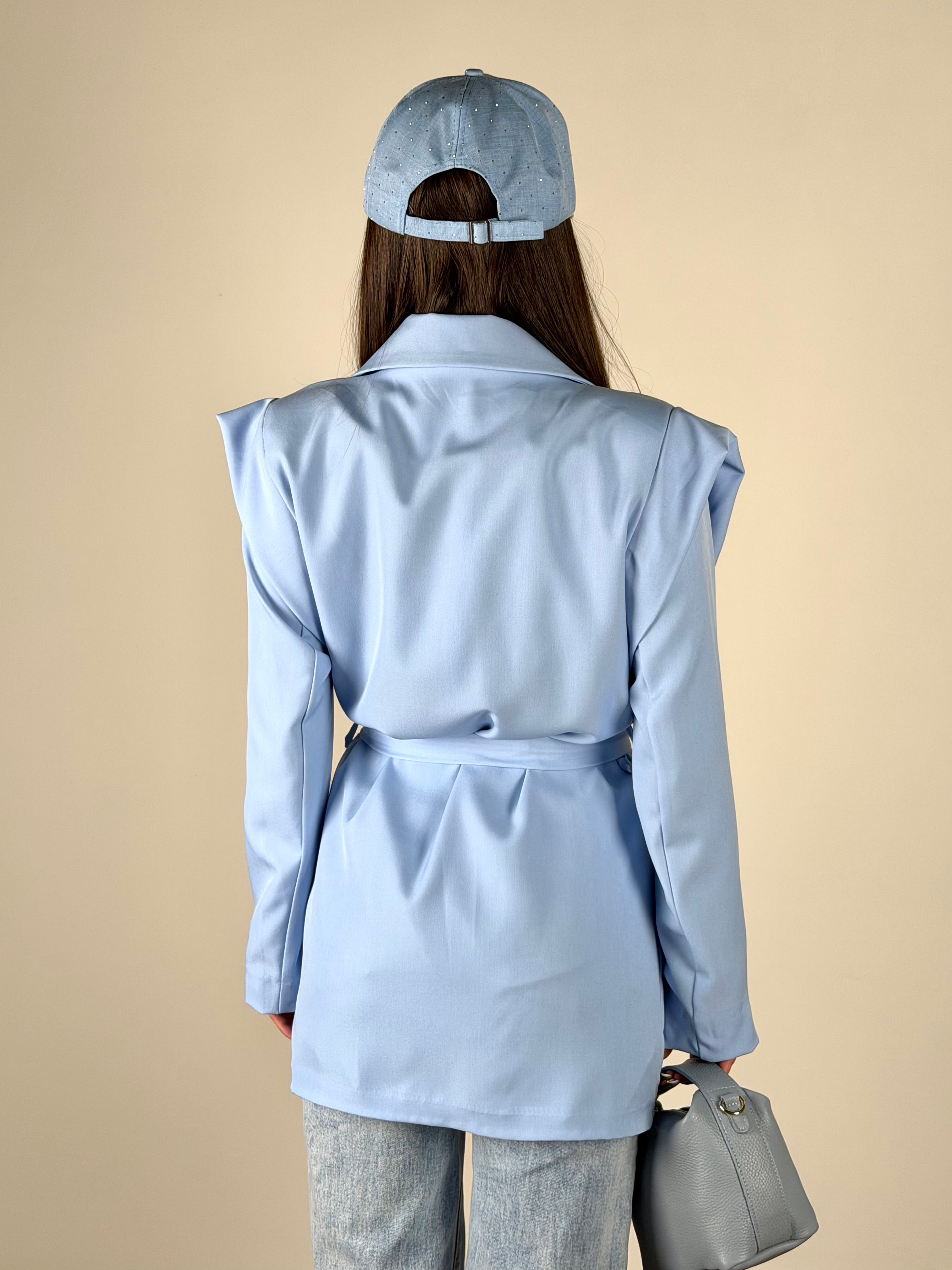 Giacca Wanessa celeste