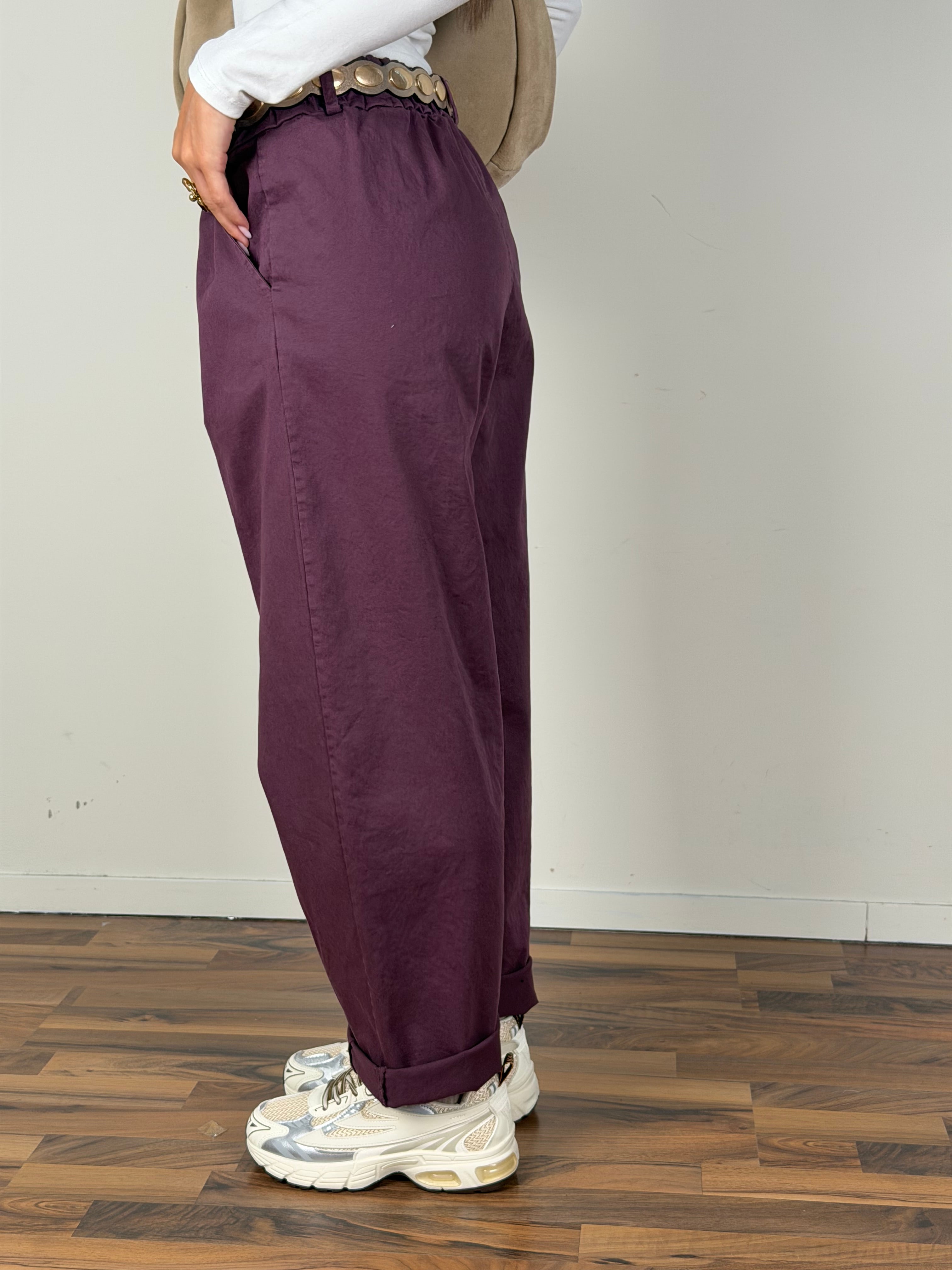Pantalone Zelda bordeaux