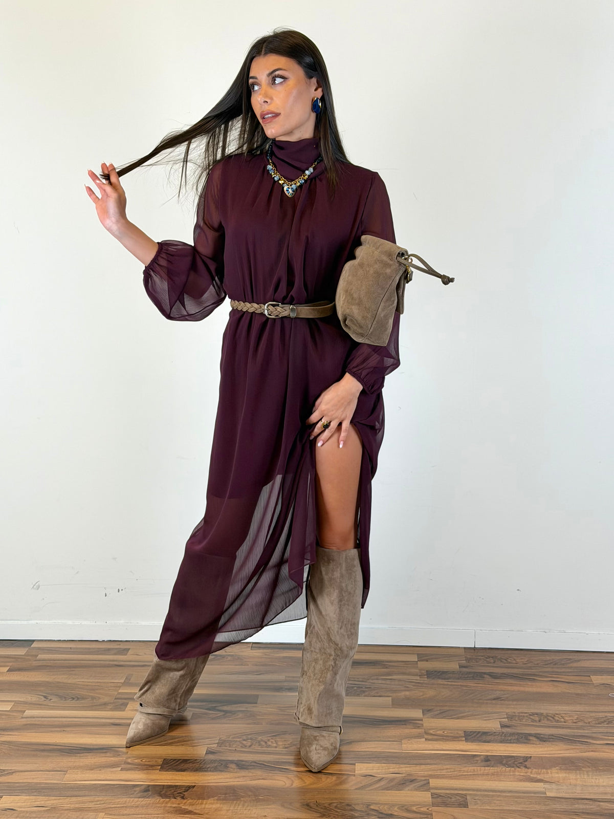 Abito Lavi bordeaux