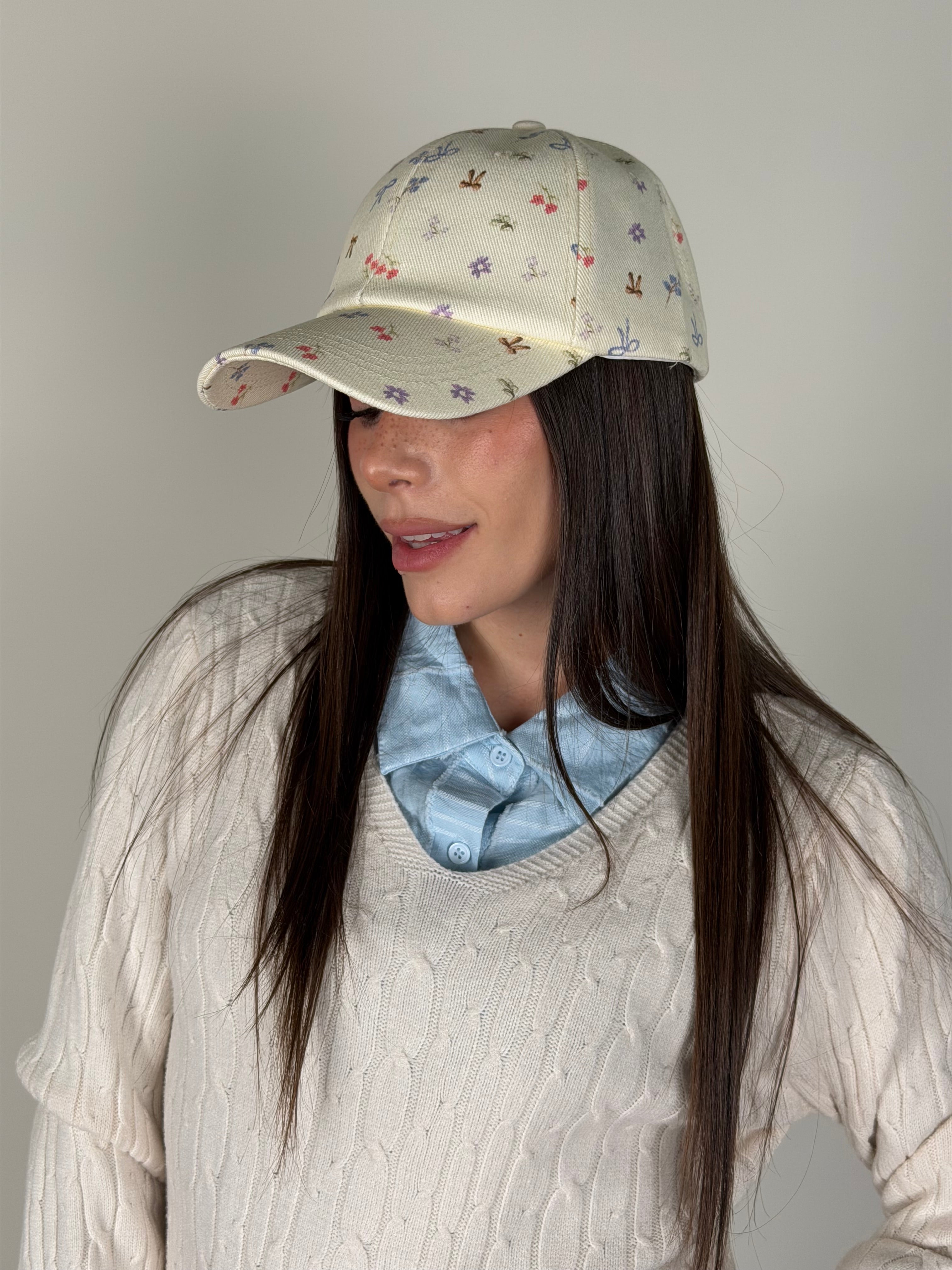 Cappello flower beige