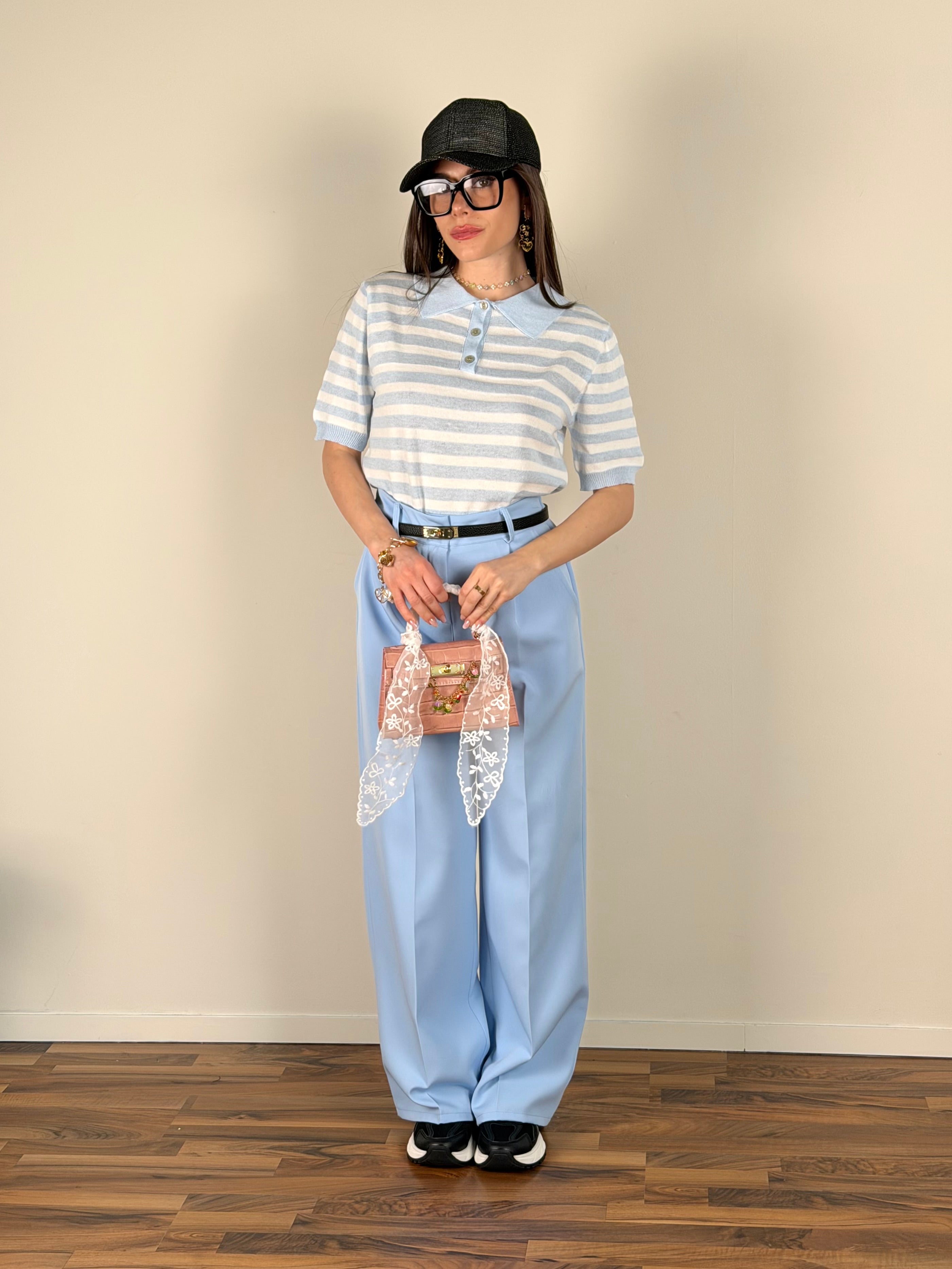 Maglia Kim celeste