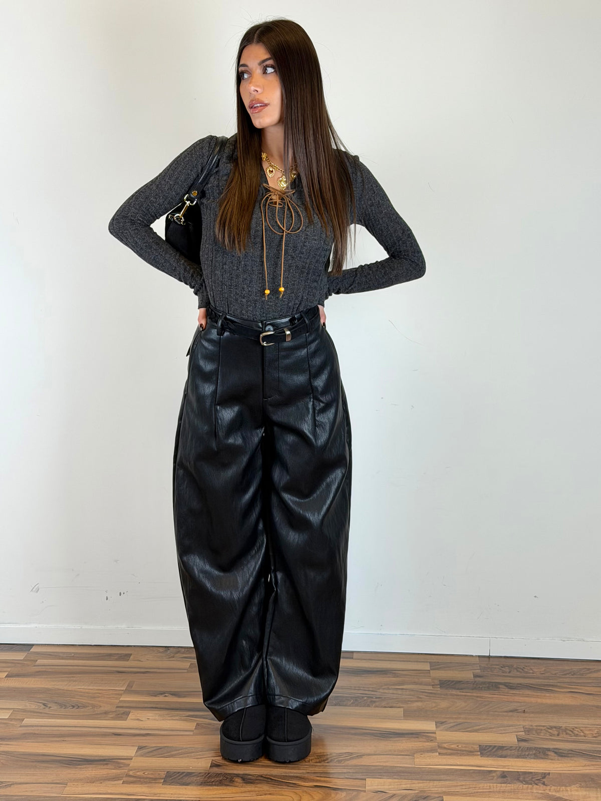 Pantalone Folk nero