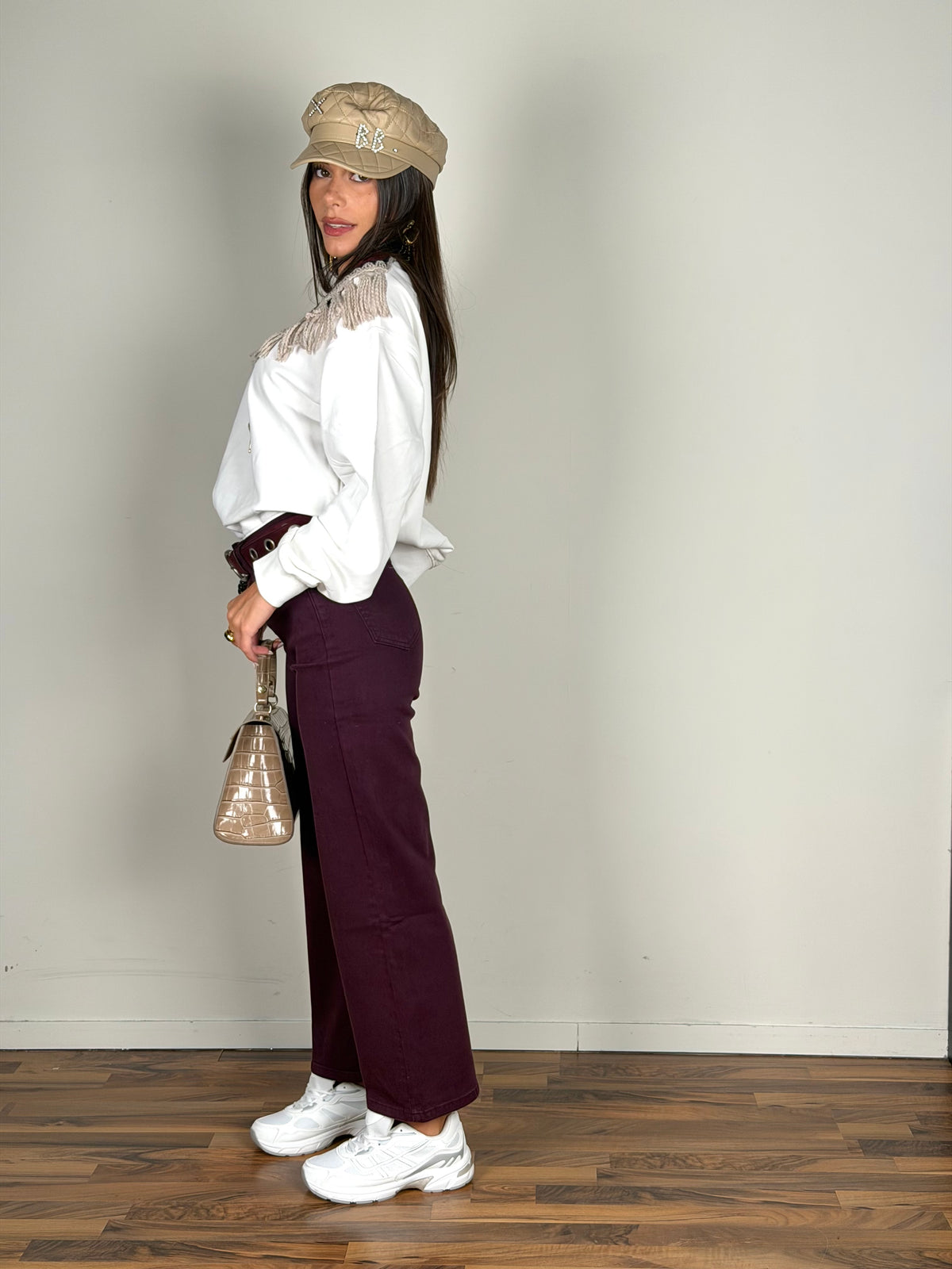 Jeans Indie bordeaux