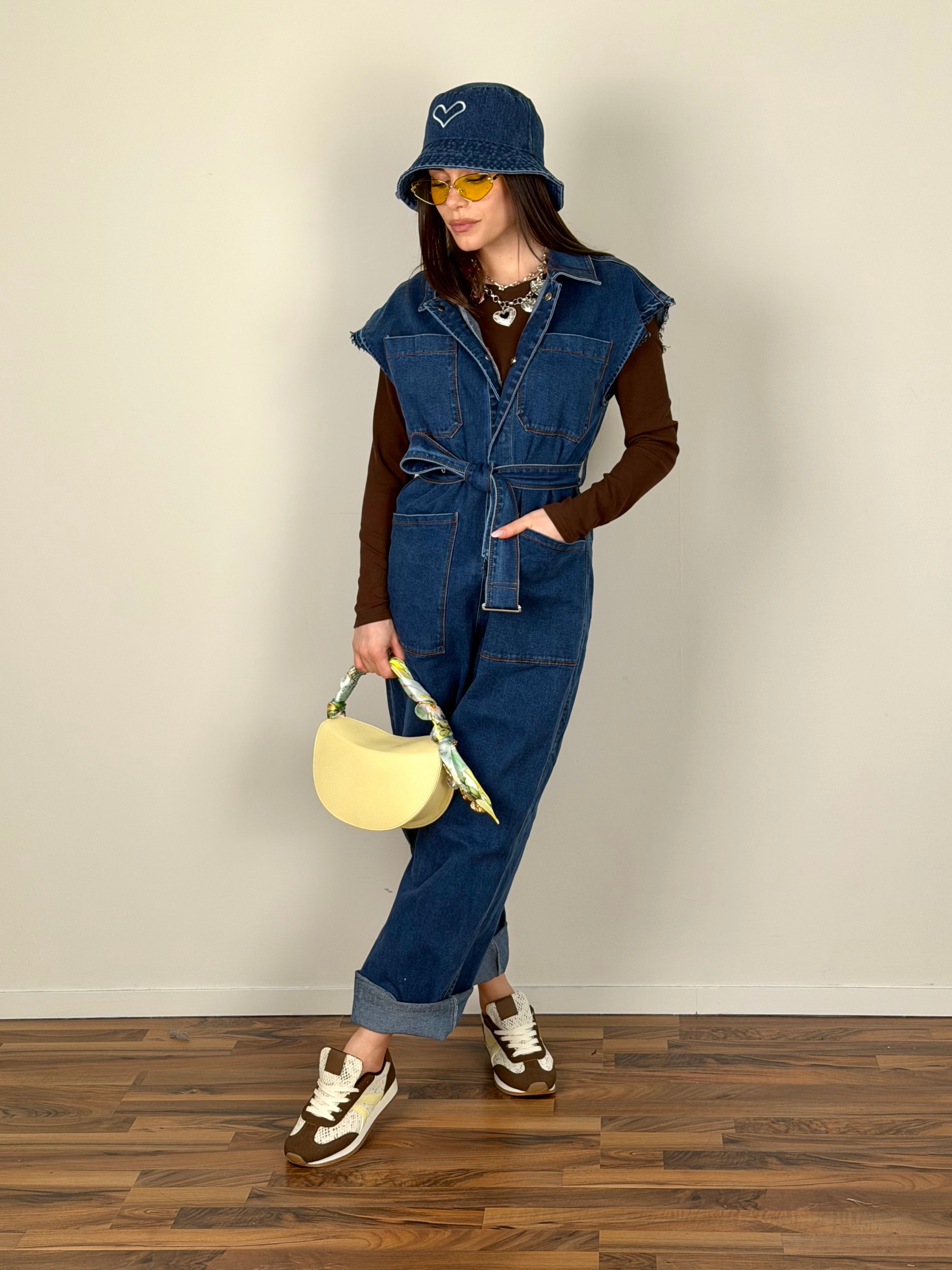 Maxi tuta denim