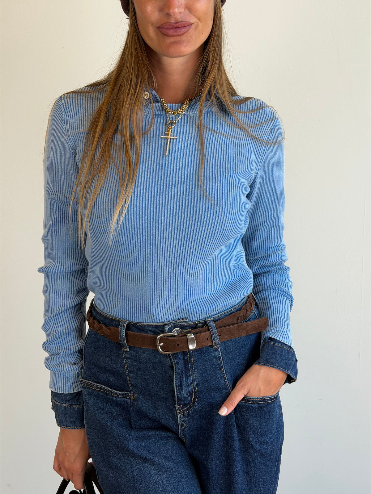 Maglia Stone celeste