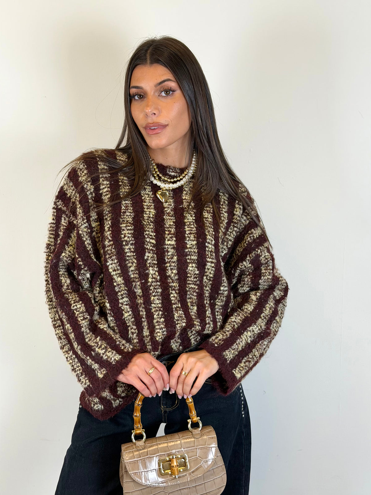 Maglia anni 90 bordeaux