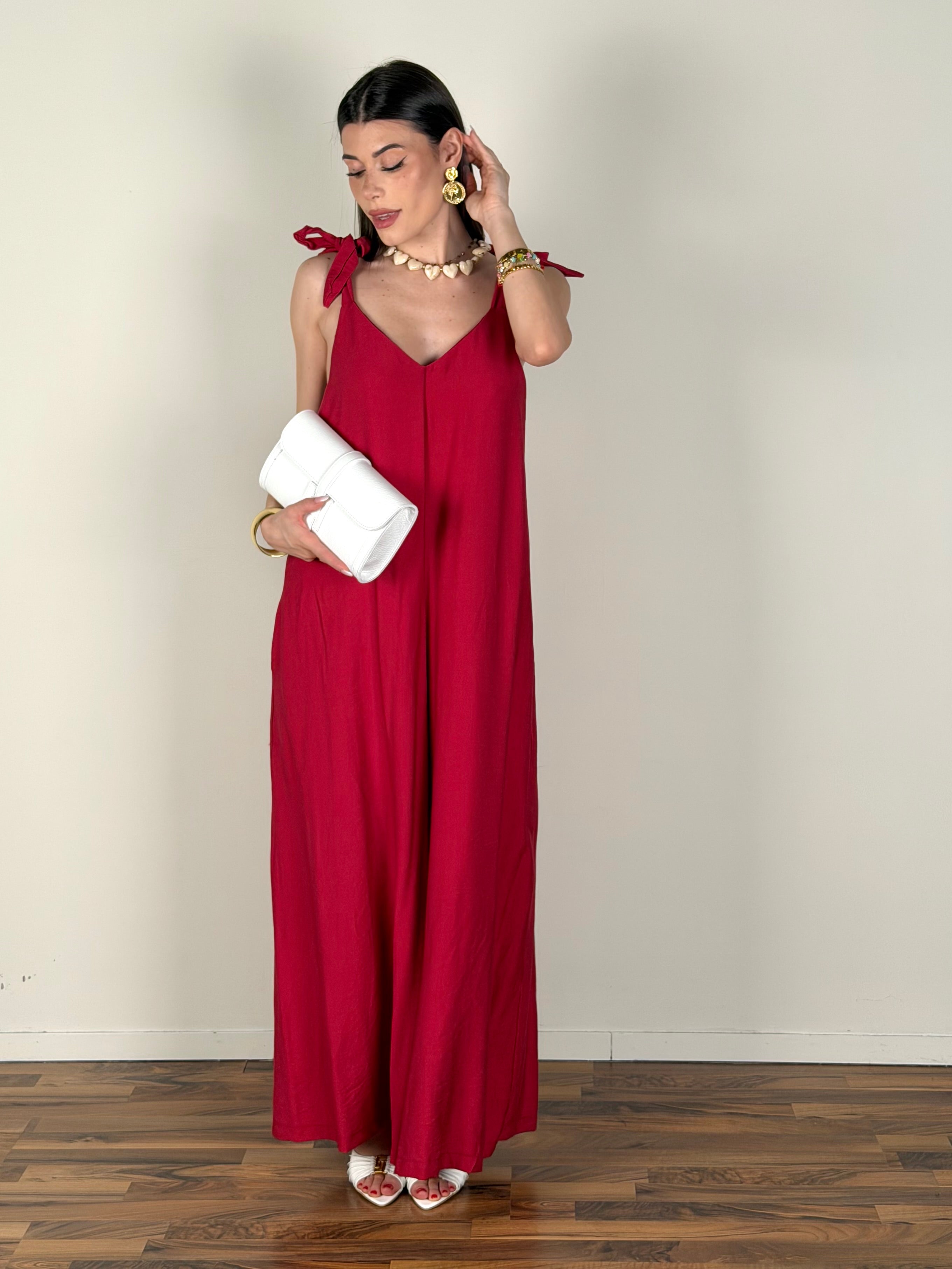 Tuta Jasmine bordeaux