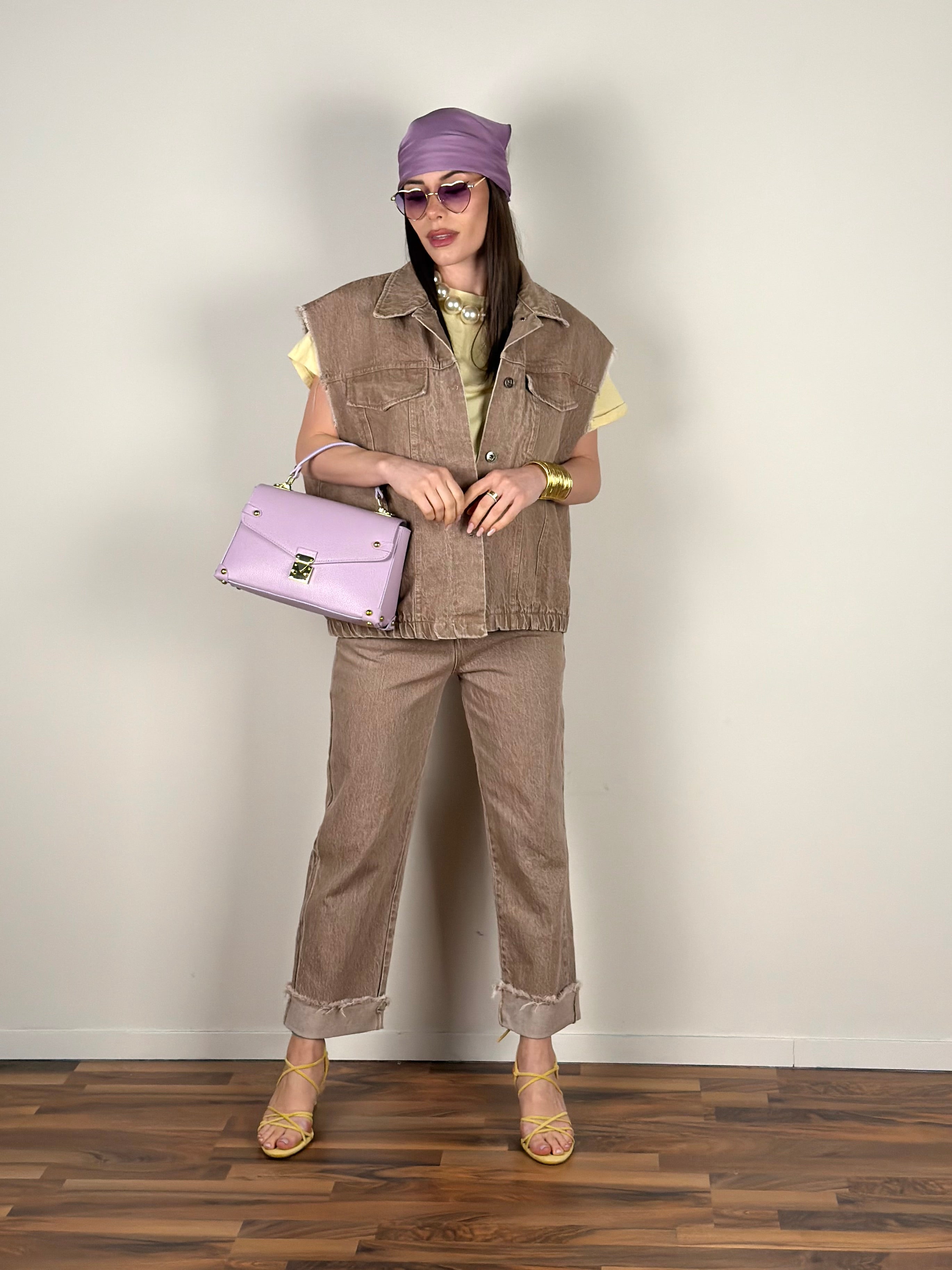 Gilet jeans Western