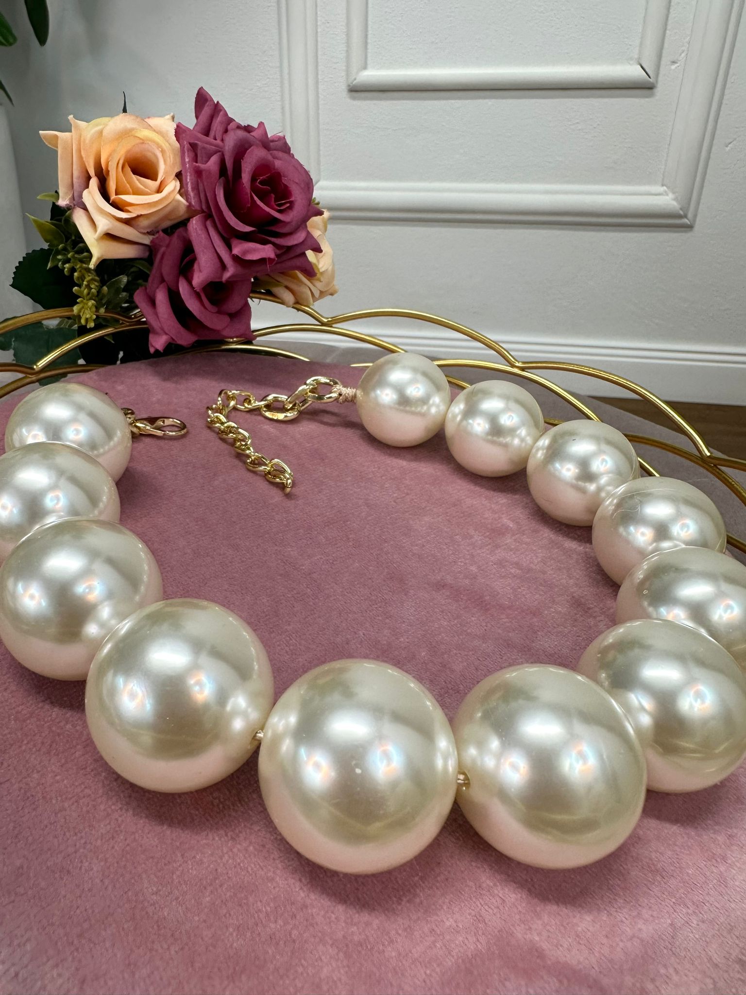 Collana Chocker maxi perle