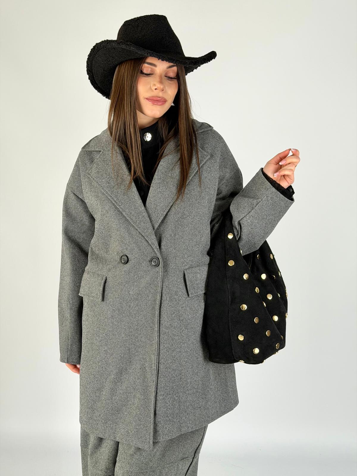 Cappotto bonton nero