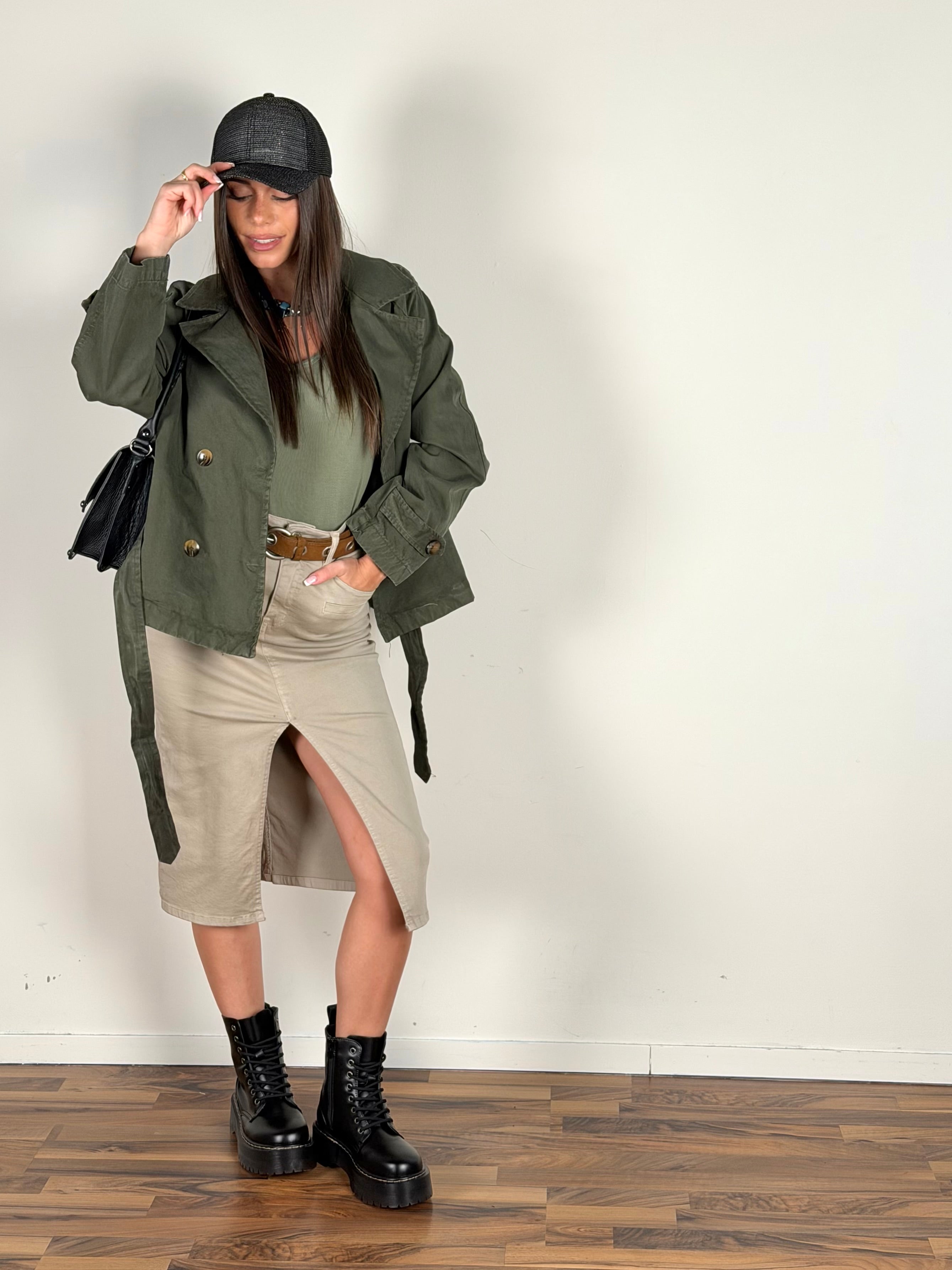 Trench Marlon verde