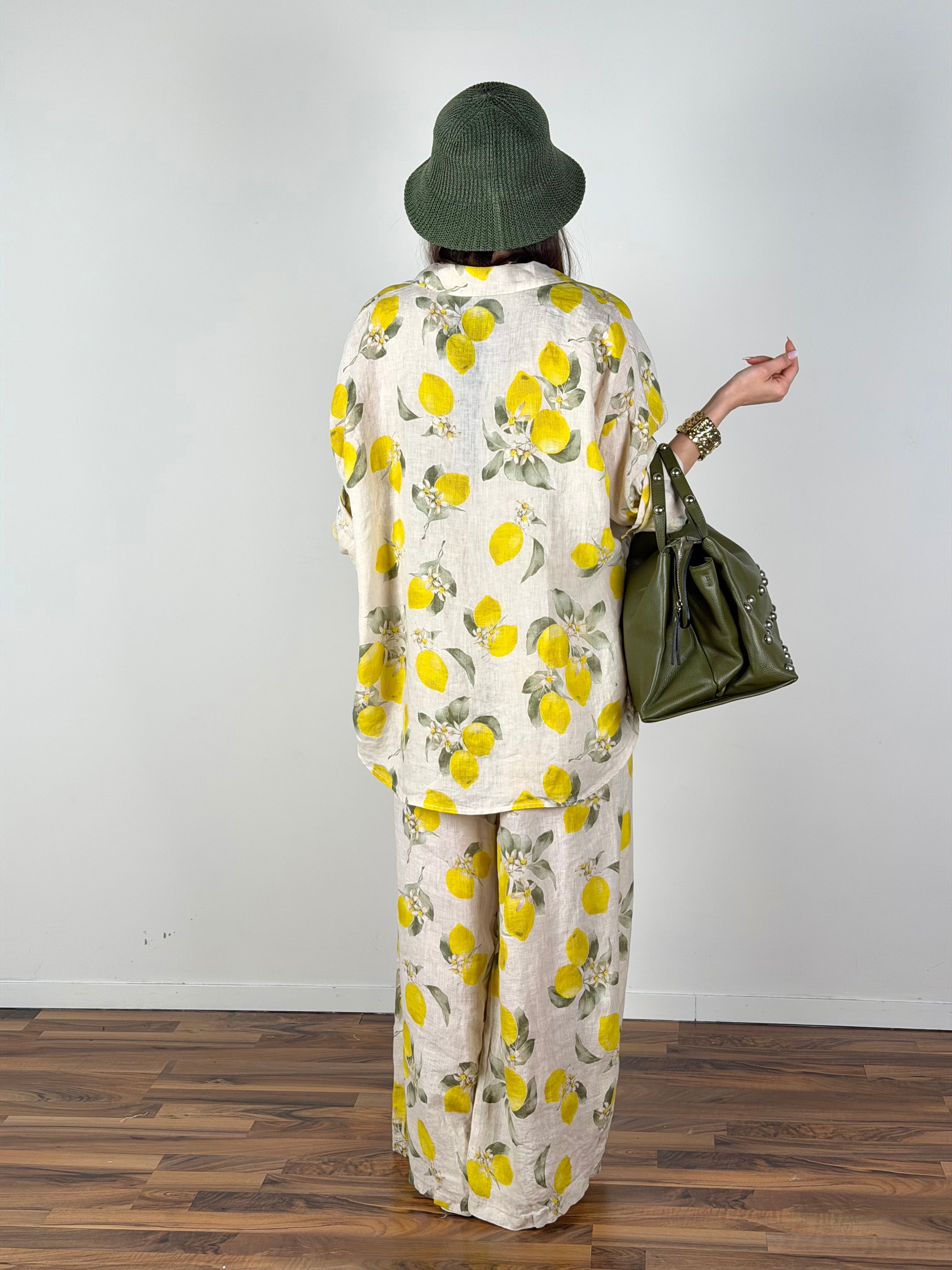 Camicia puro lino Lemon