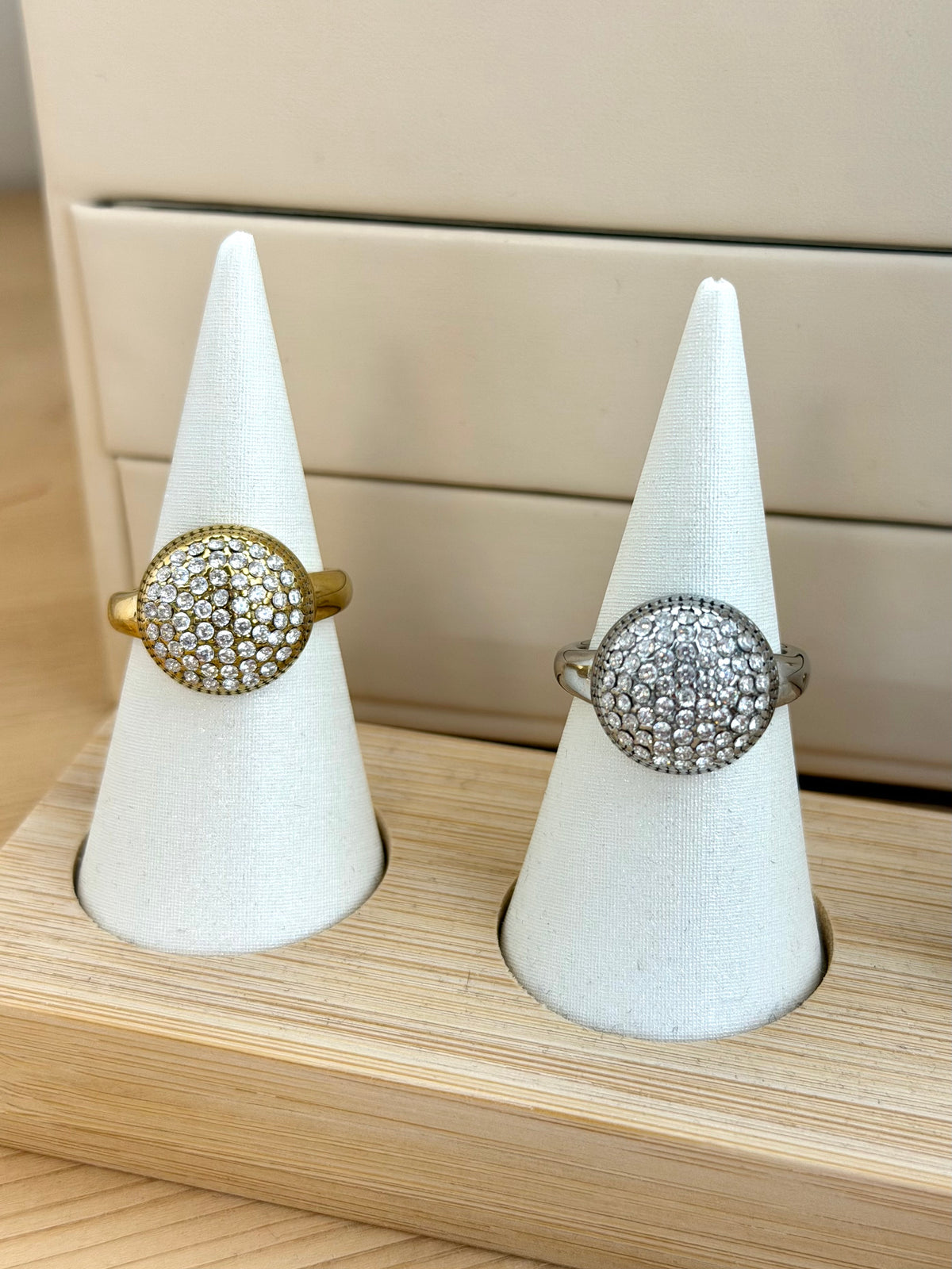 Anello sfera  - collezione diamond