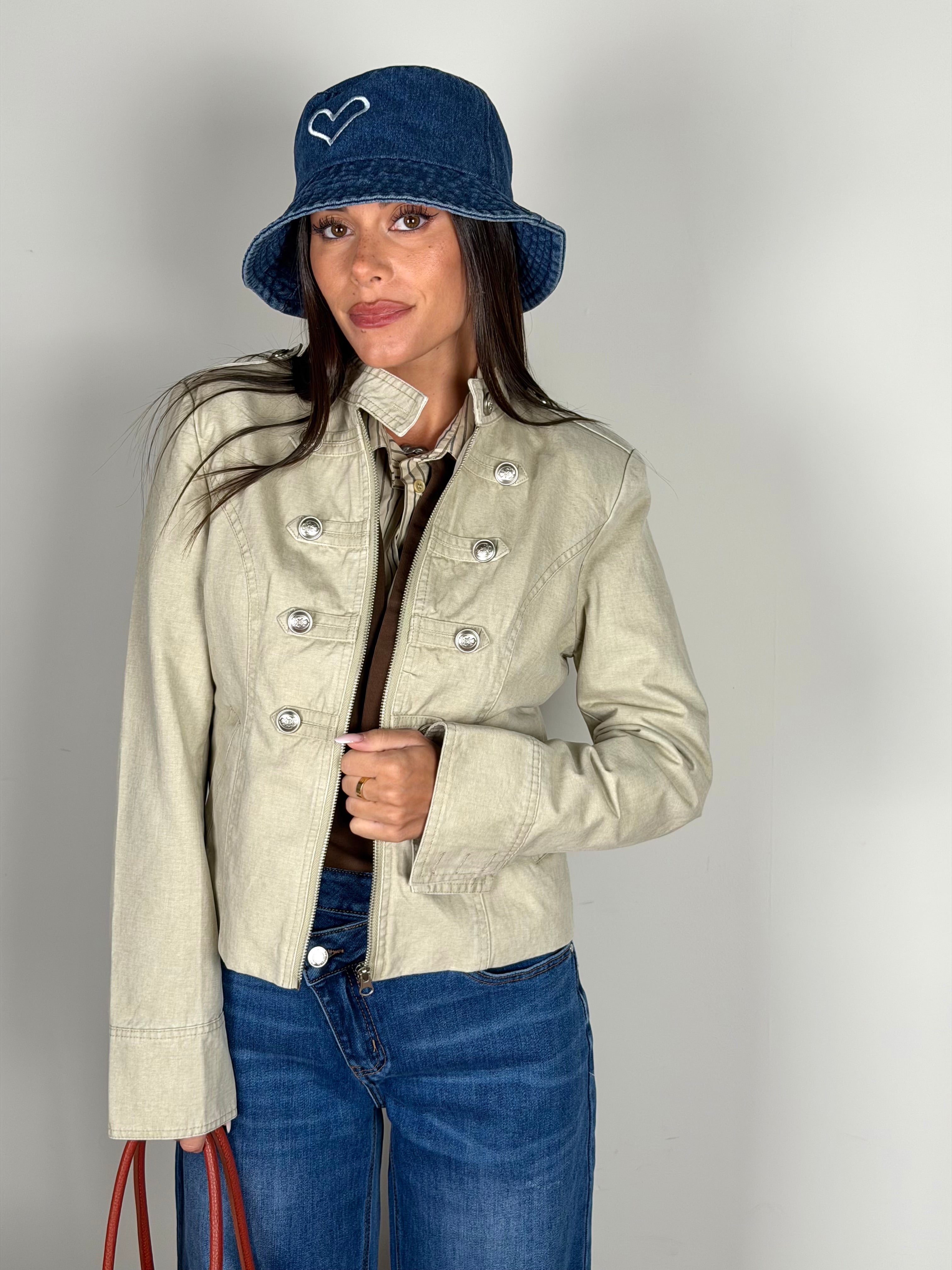 Giubbino jeans Giselle beige