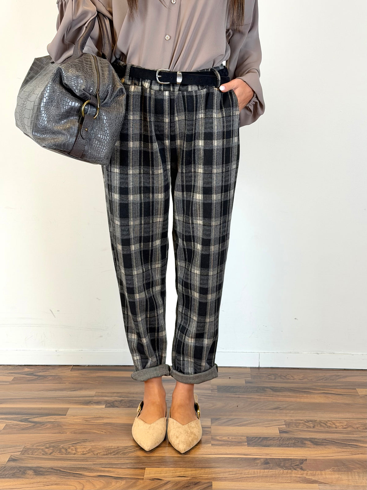 Pantalone British nero