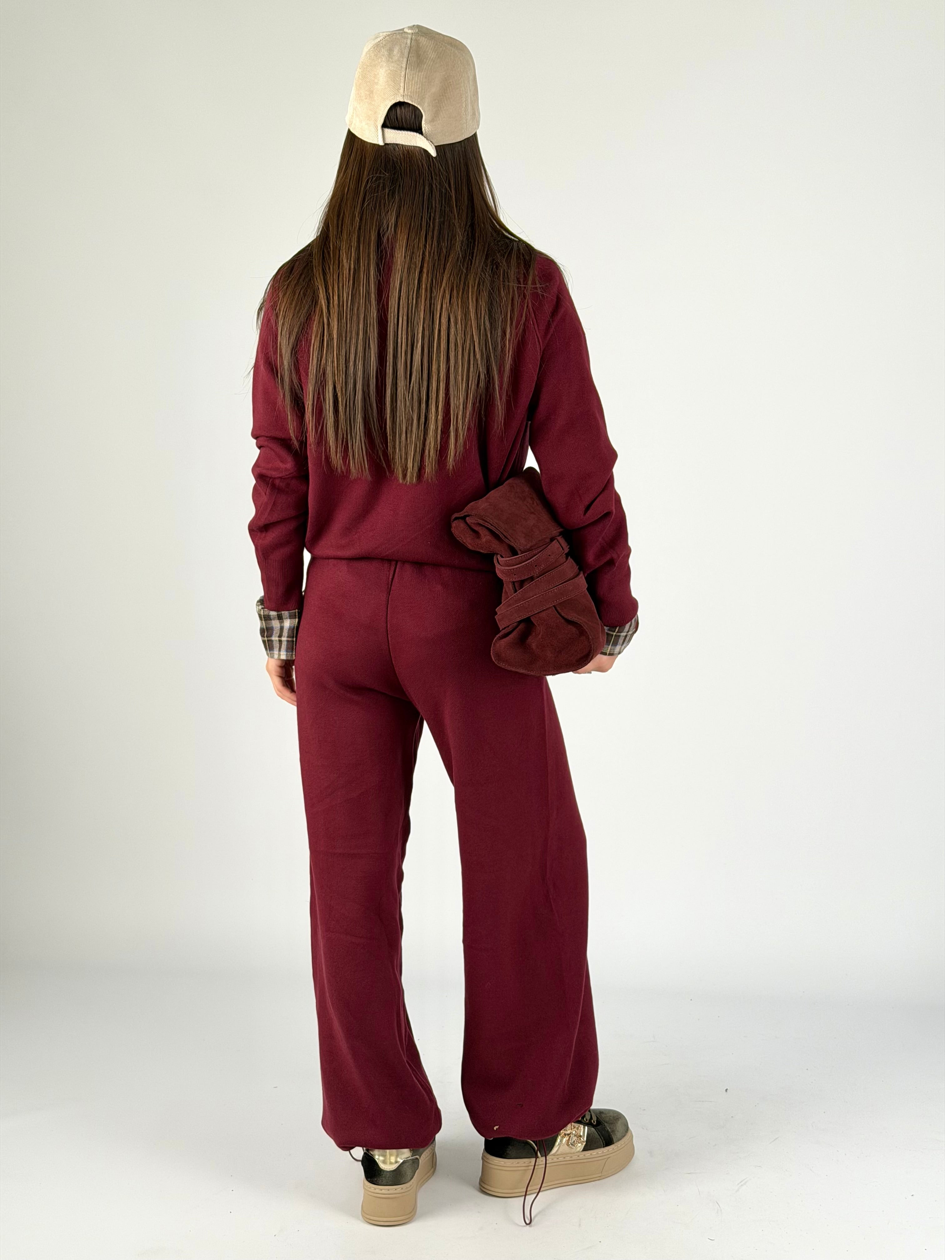 Tuta sportiva L’amour bordeaux