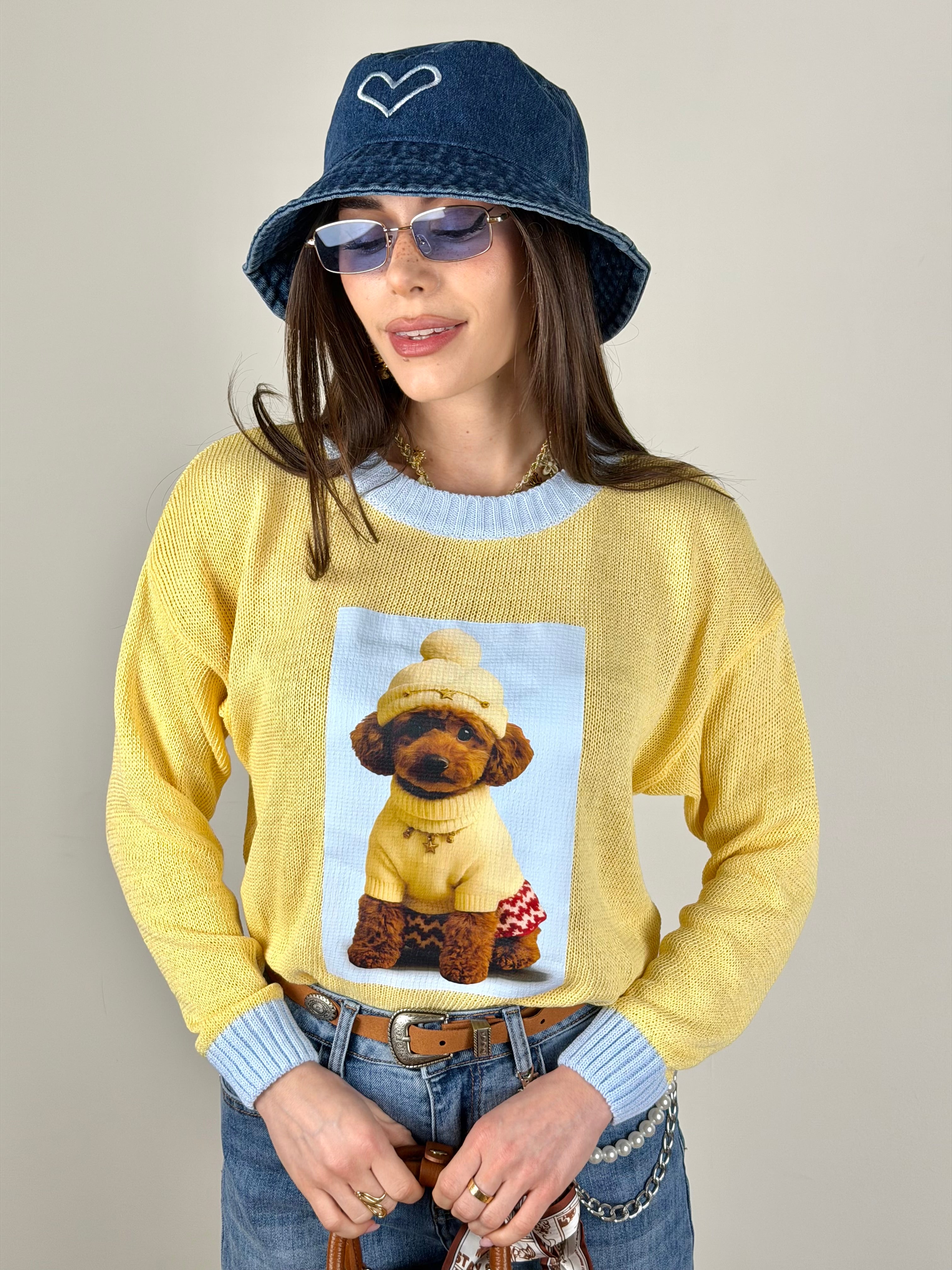 Maglia Barboncino gialla