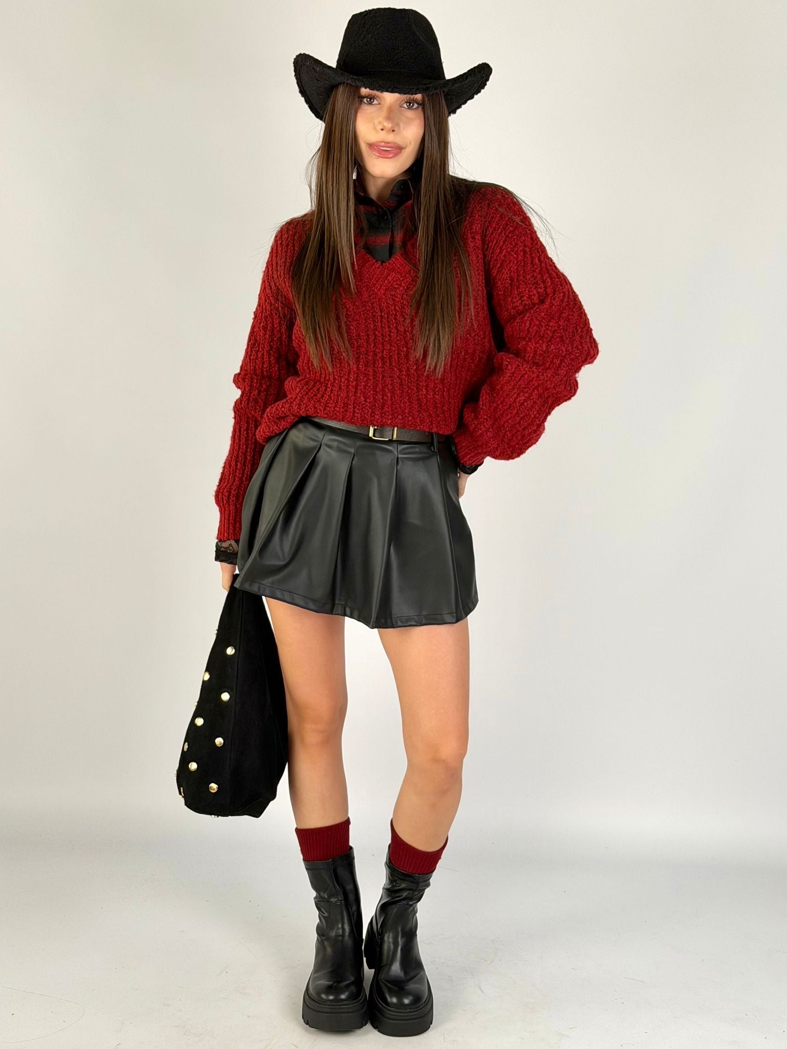 Maglia Lyam bordeaux