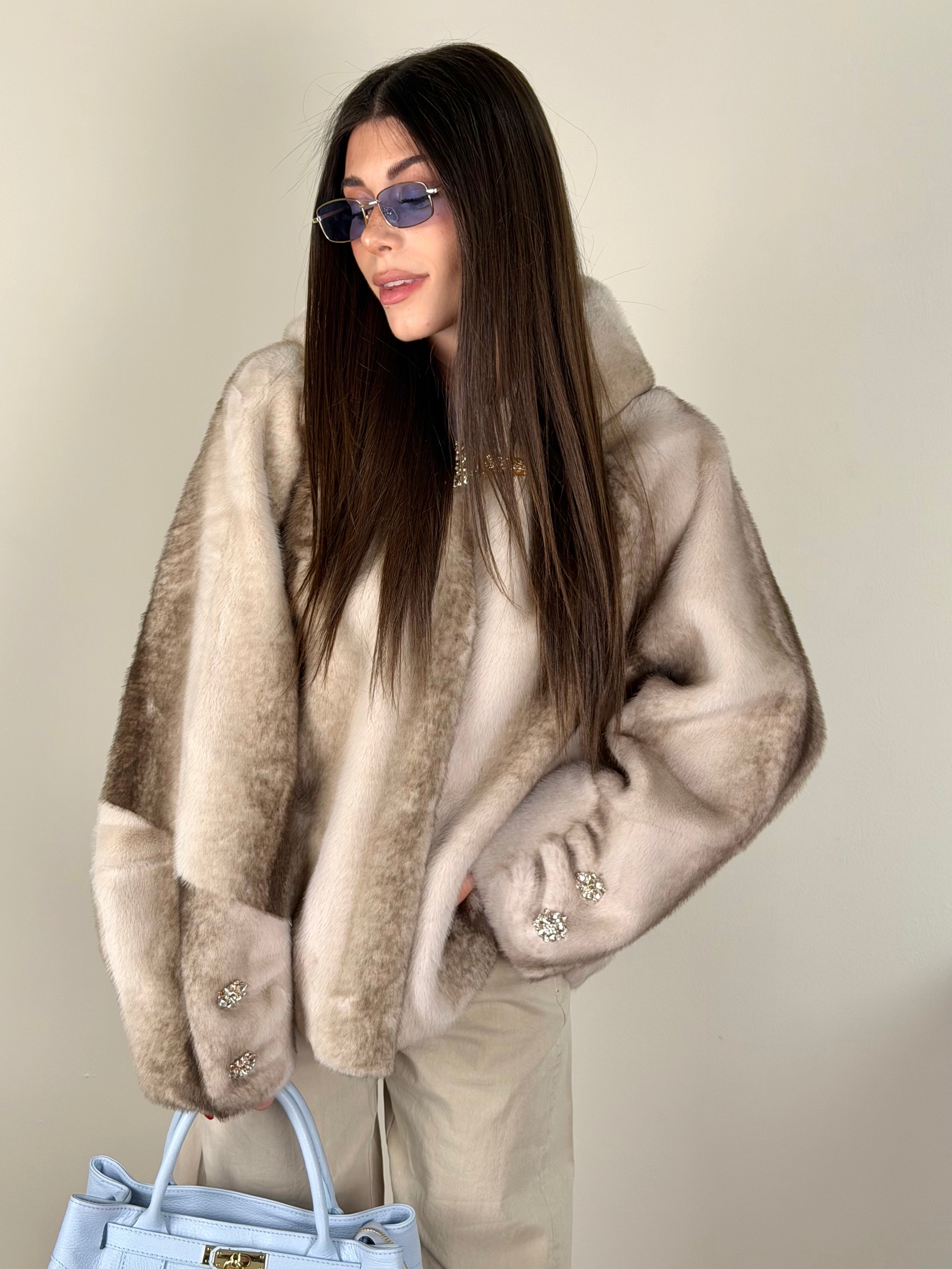 Pelliccia Evelin beige