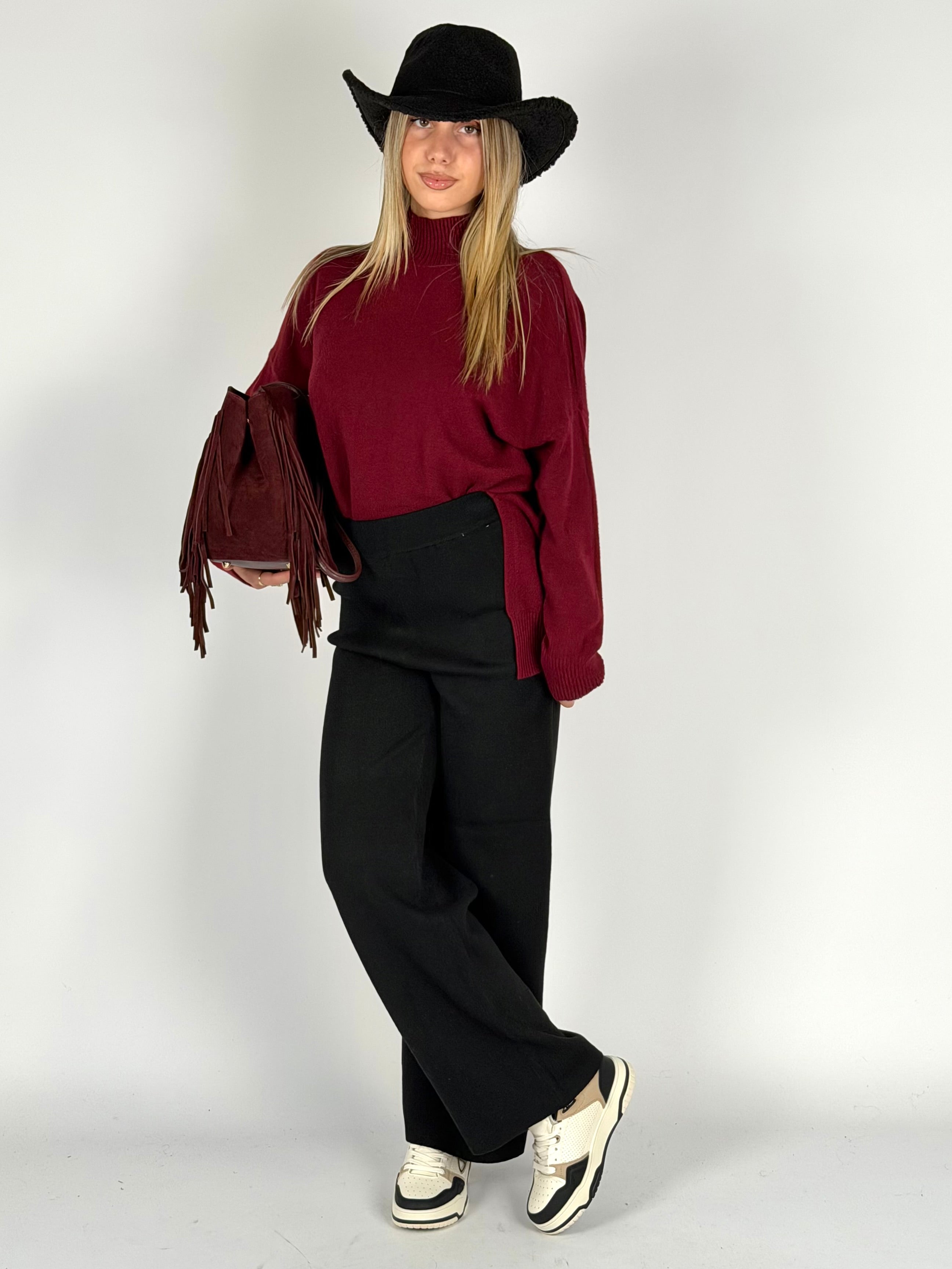 Maglia Aluna bordeaux