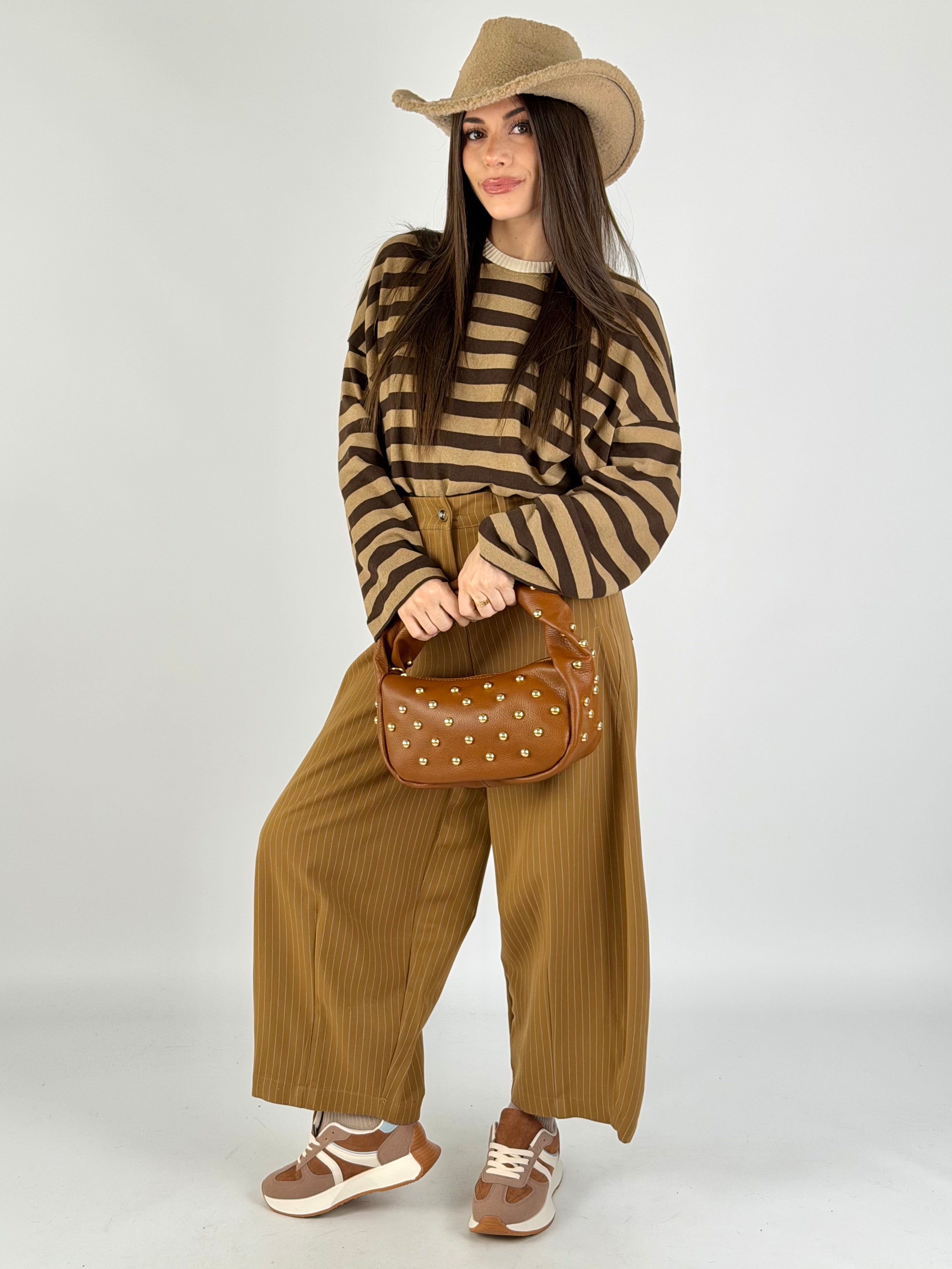 Pantalone Iris tabacco