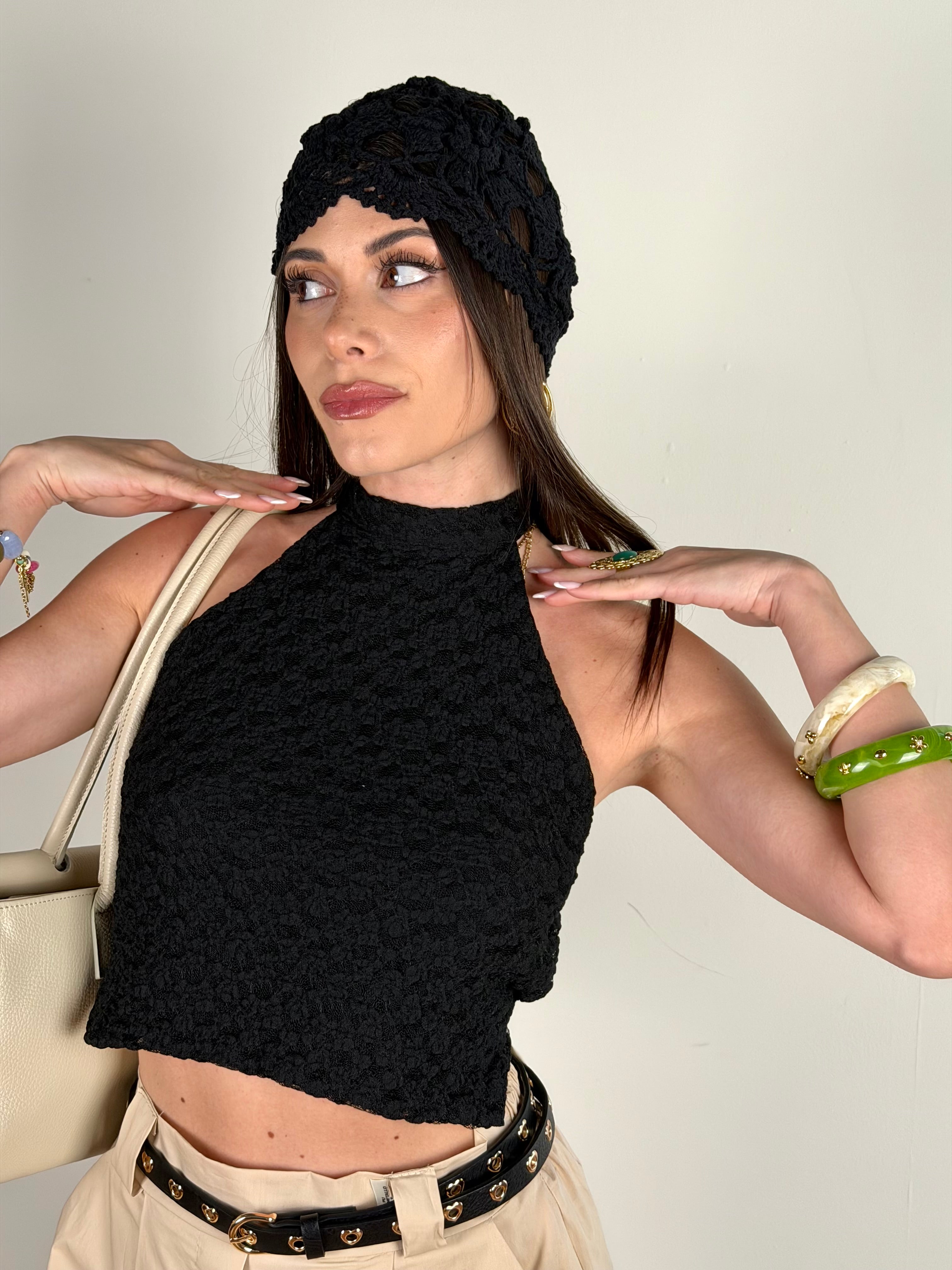 Top Lumi nero