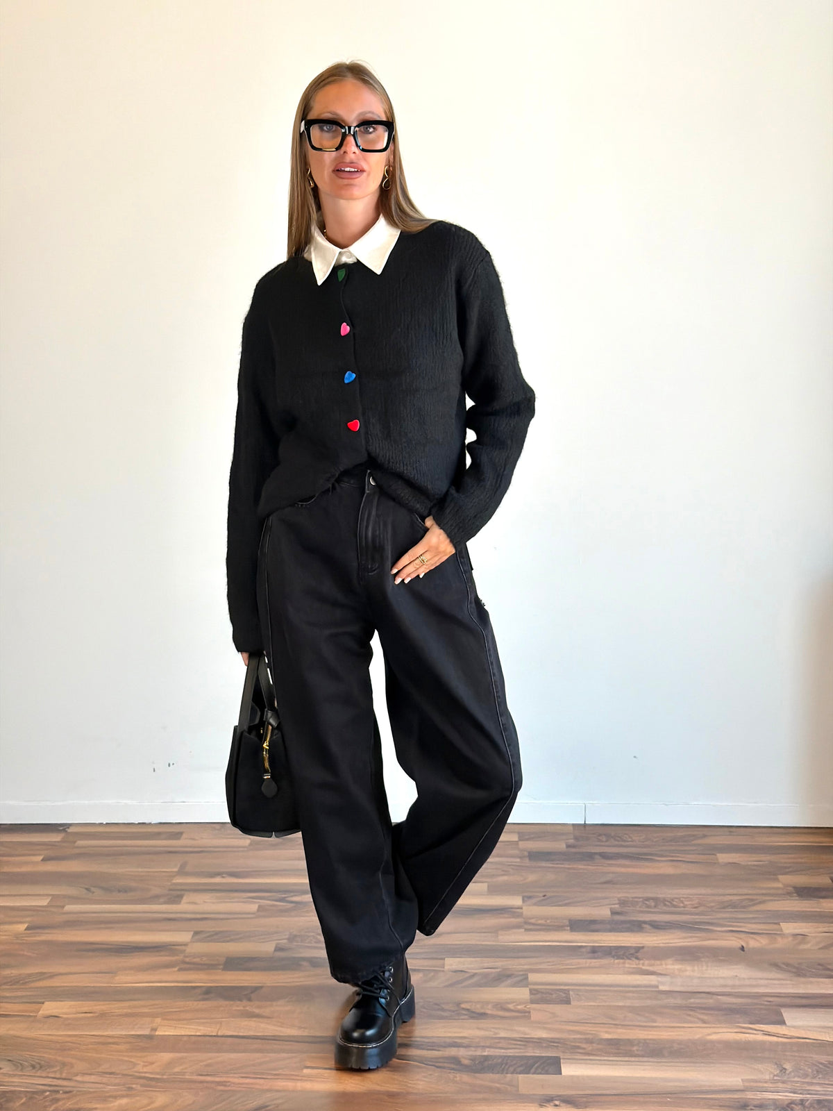 Jeans Sfrangiato nero