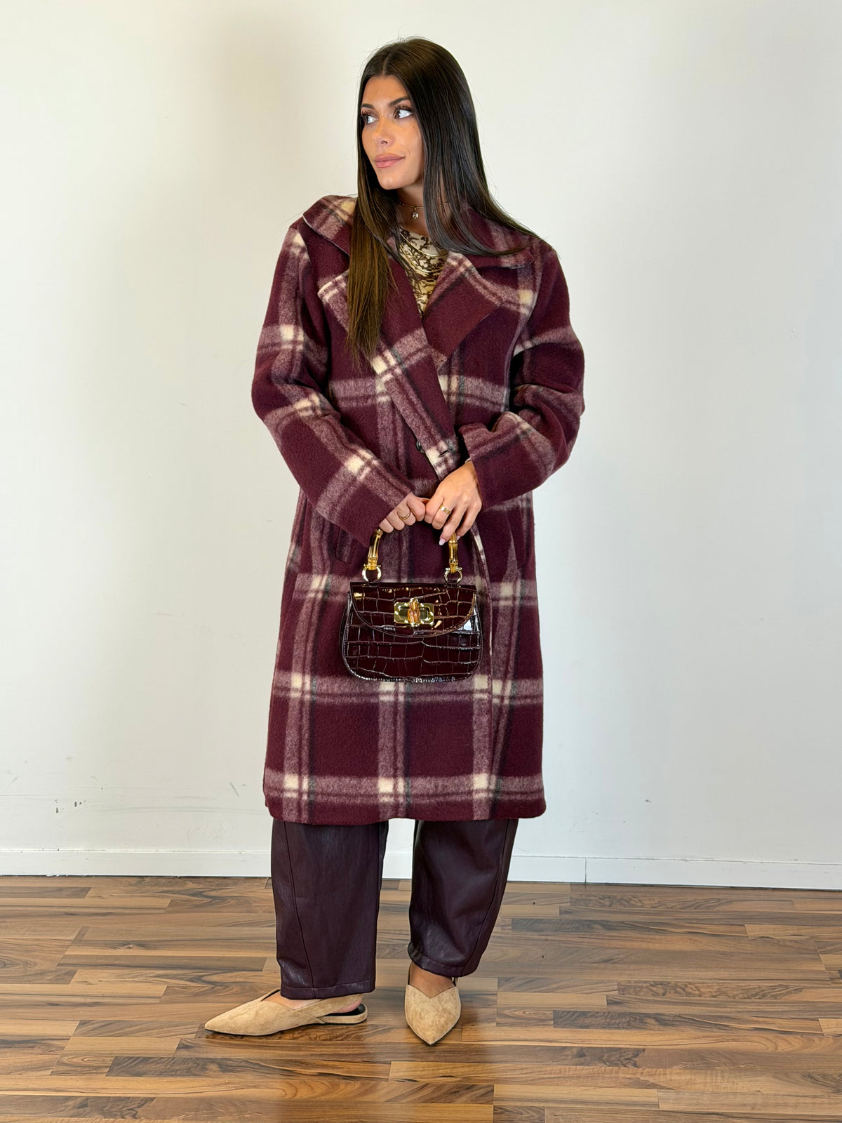 Cappotto Eloise bordeaux