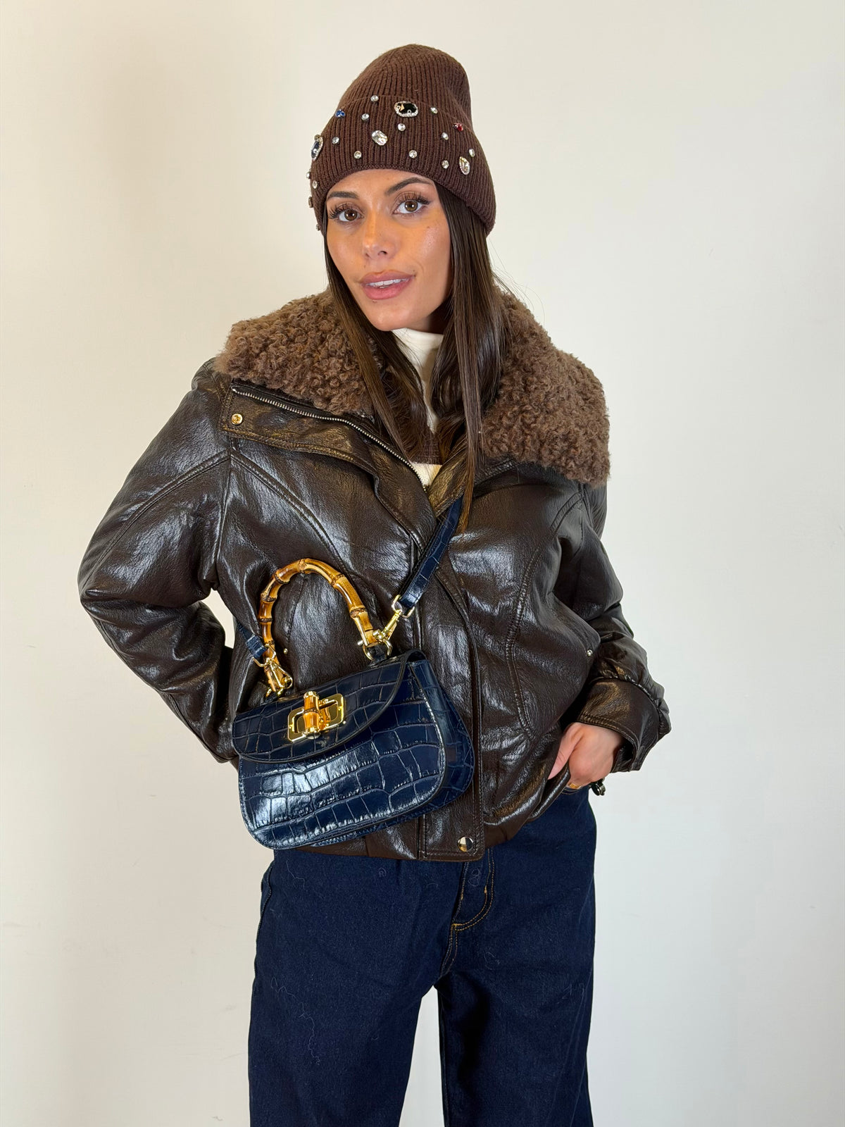 Cappotto Bomber Rebel moro