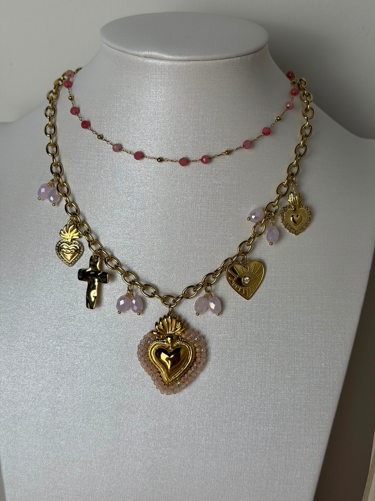 Collana chocker perle ROSA - collezione HAPPY
