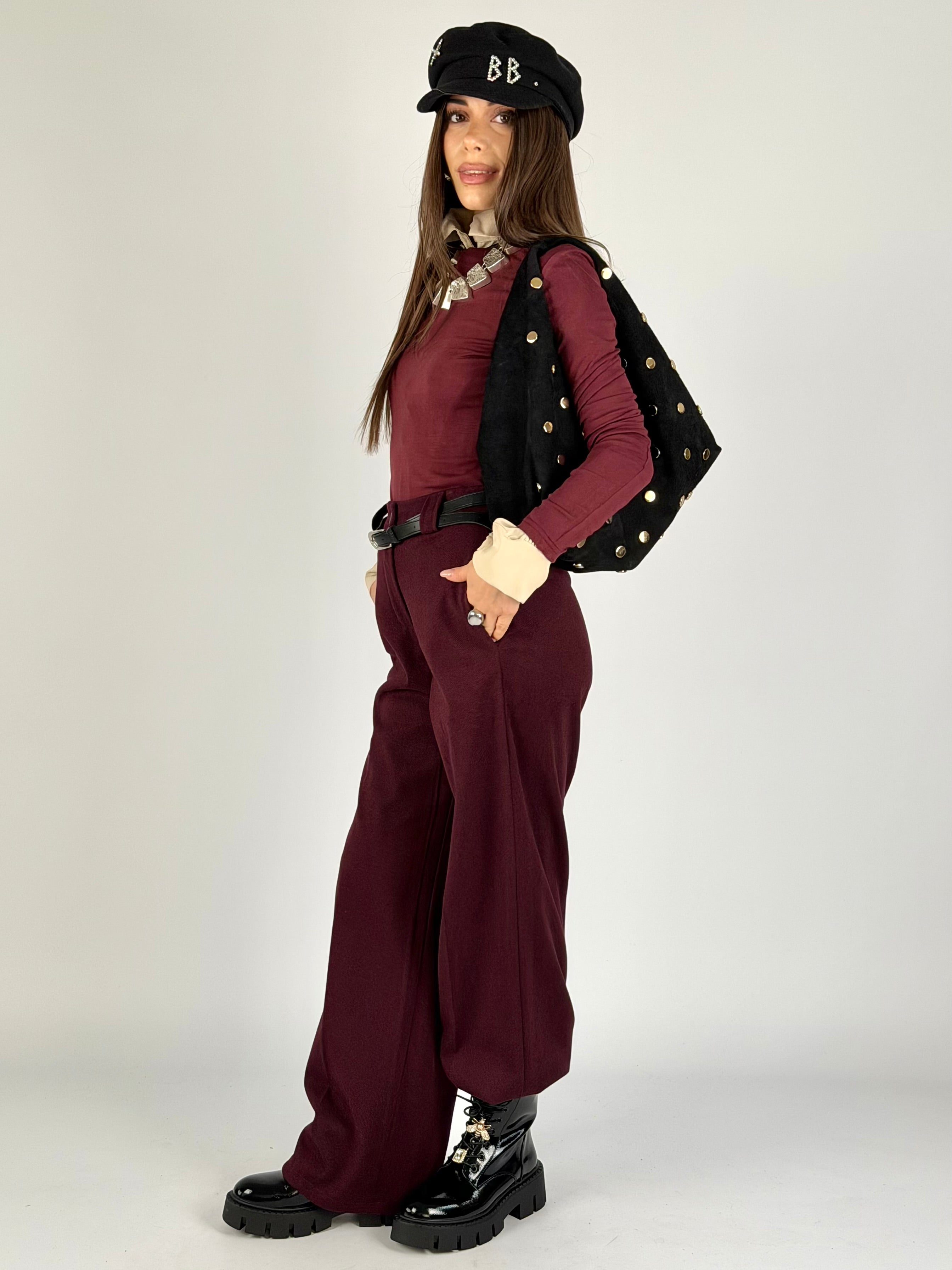 Pantalone completo Lumy bordeaux