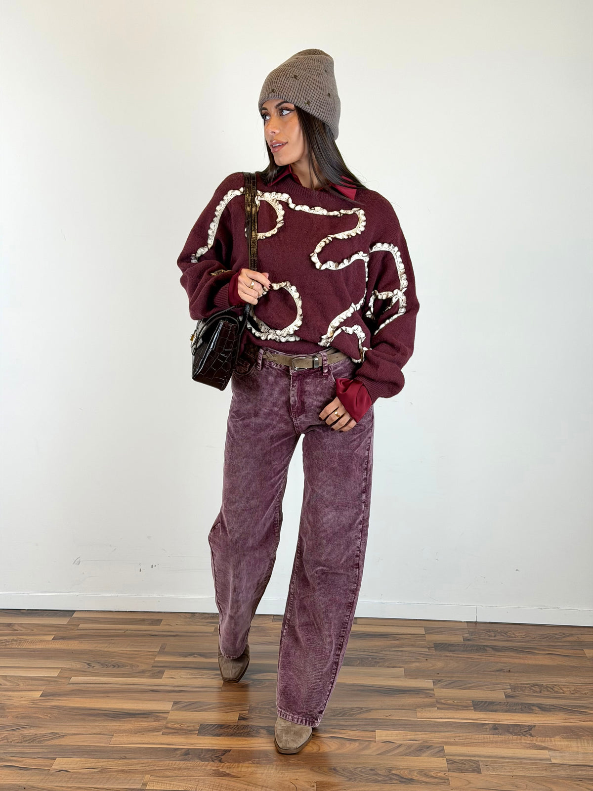Maglia Berry bordeaux