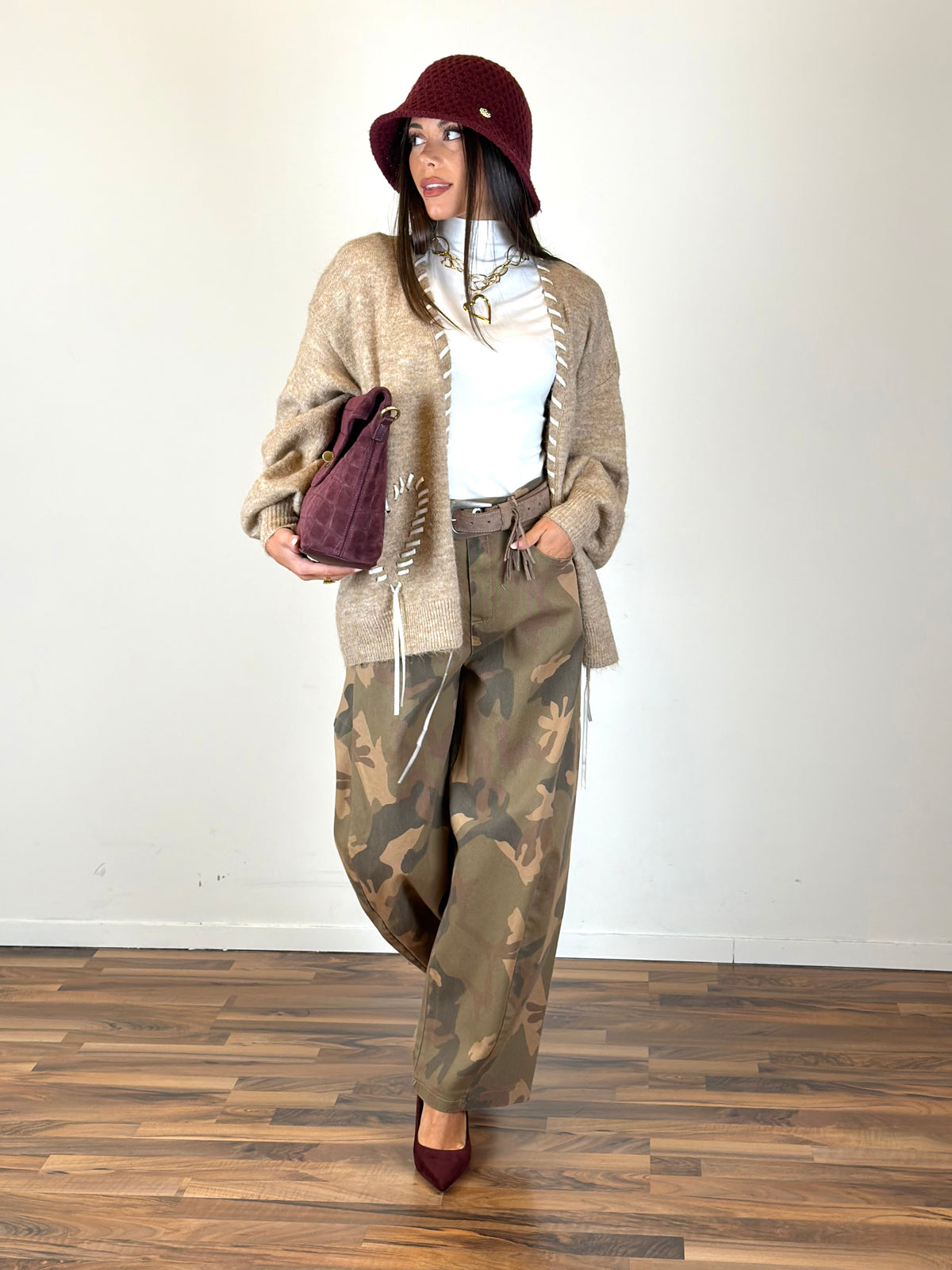 Cardigan Narciso beige