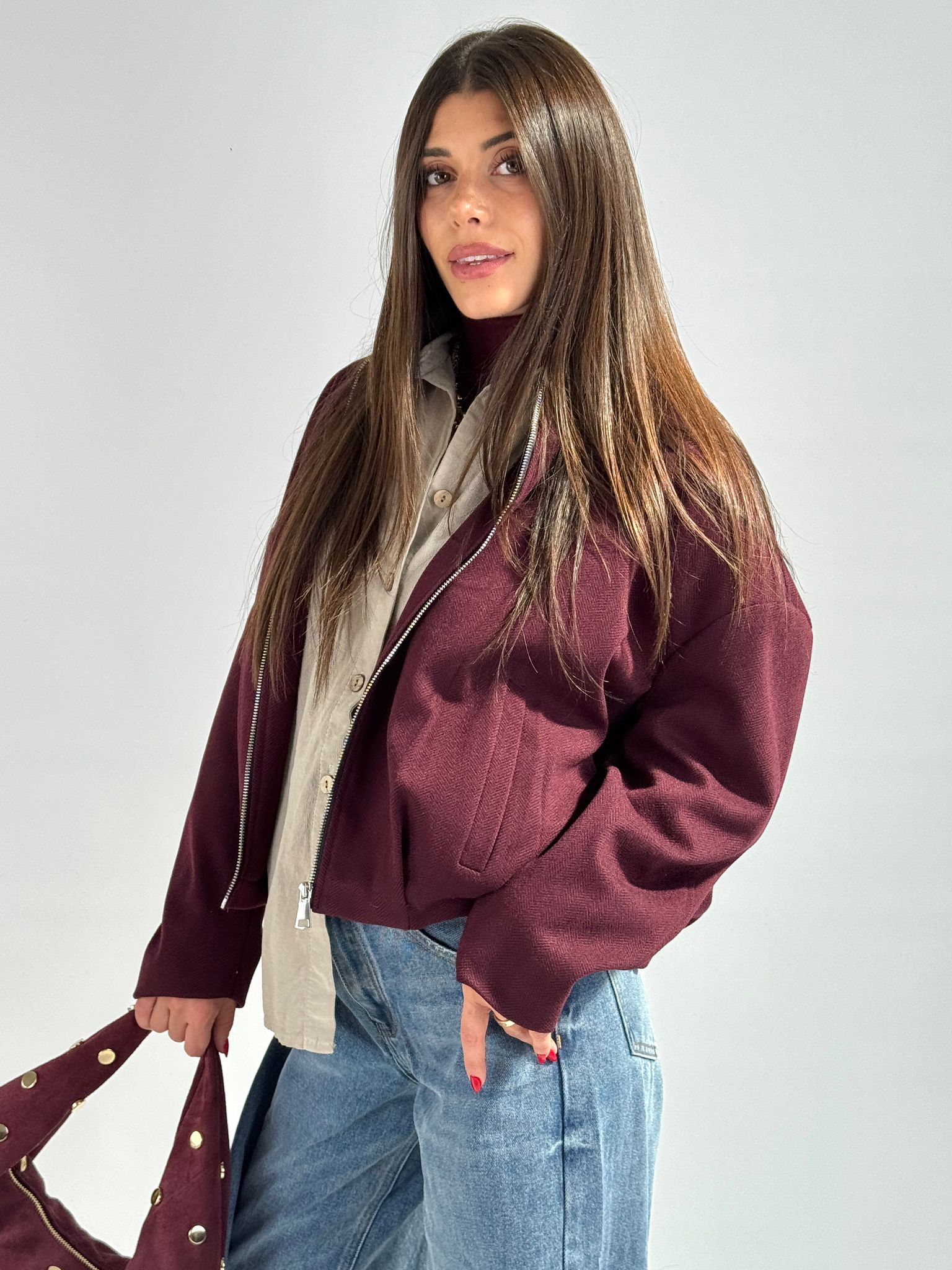 Bomber Karol bordeaux