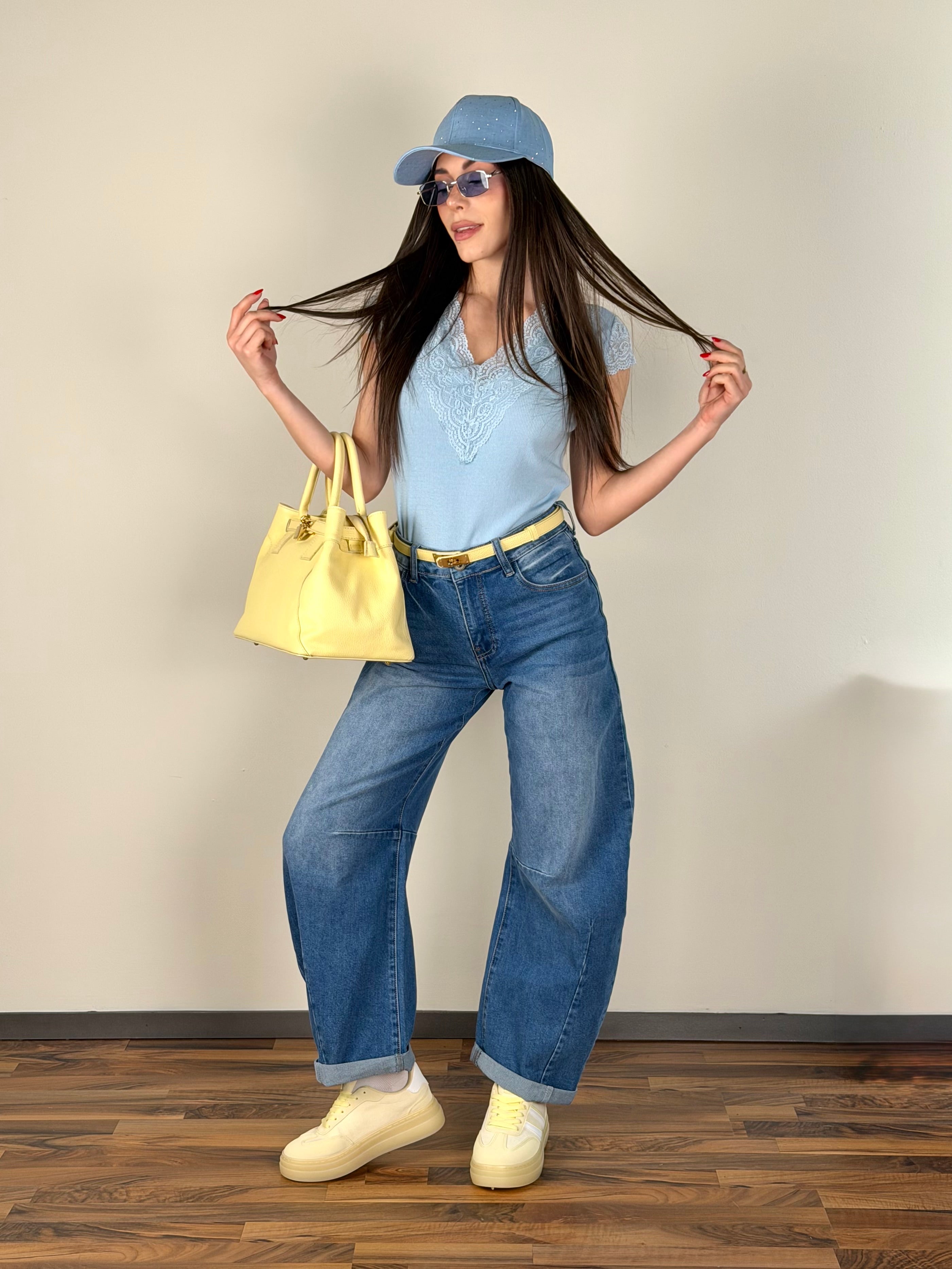 Maglia Melany celeste