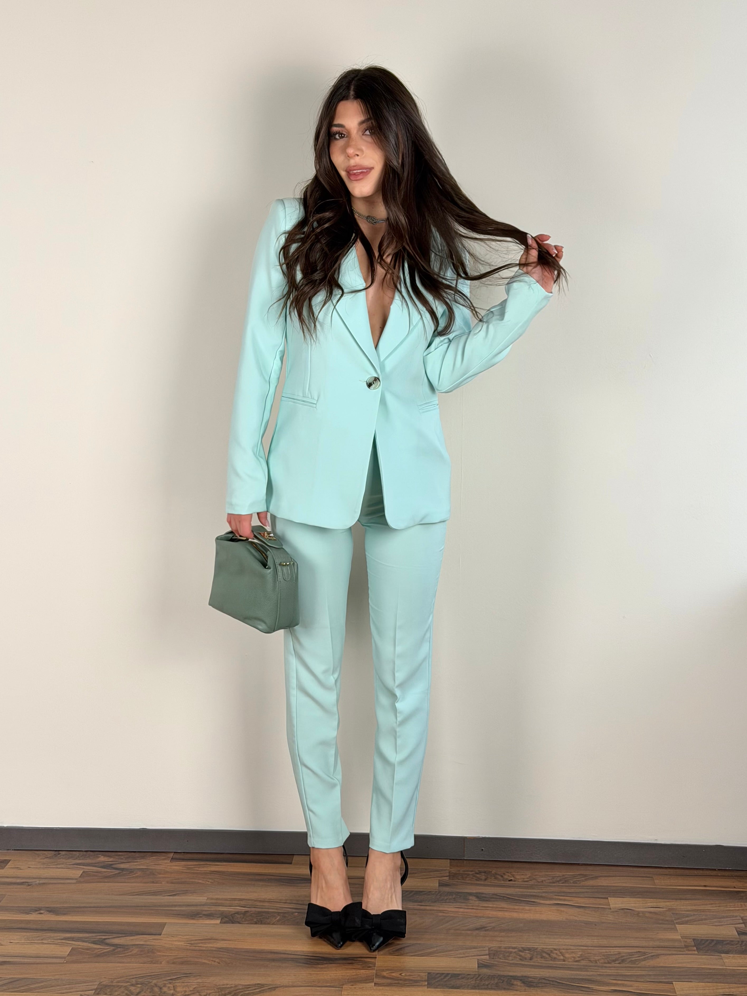 Completo Ashley verde salvia