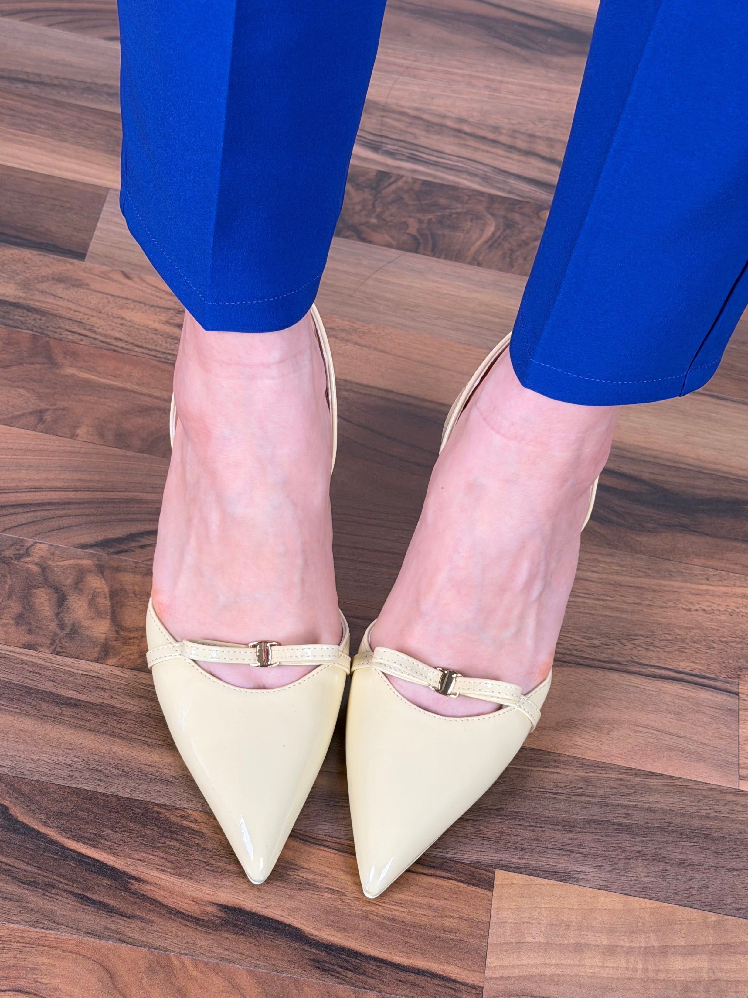 Décolleté ribbon lime