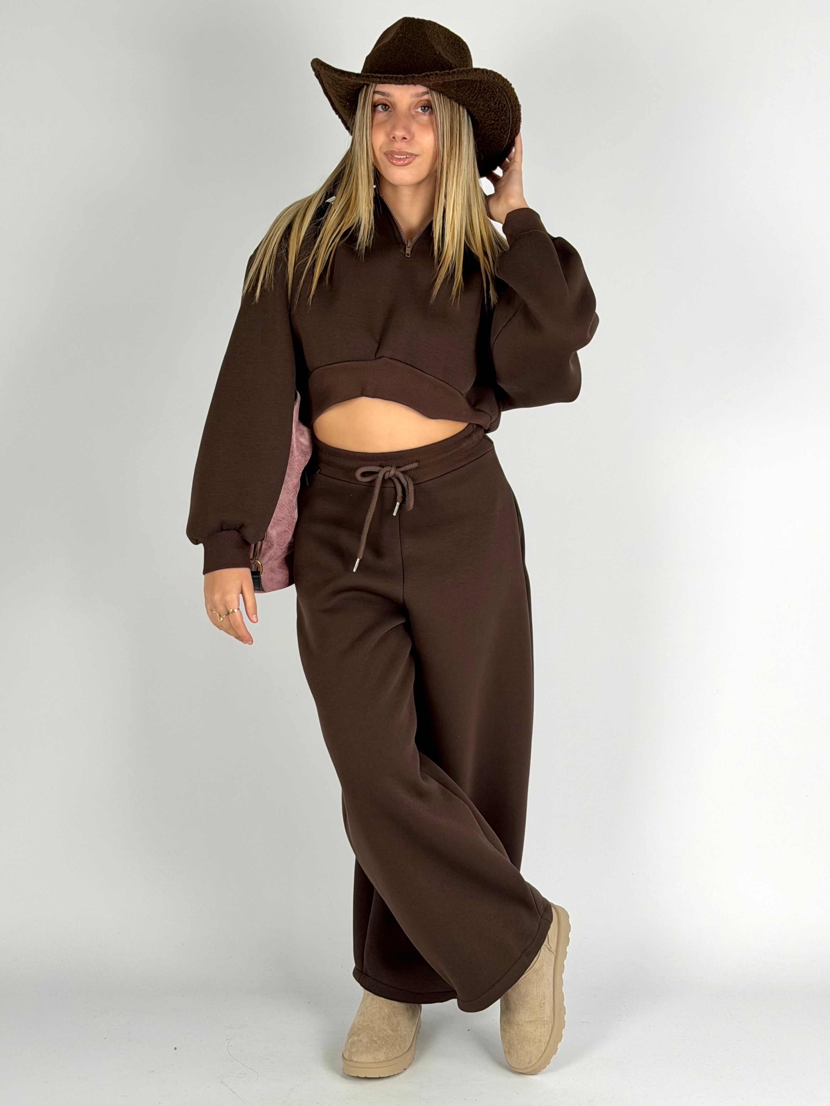 Pantalone tuta sportiva Diva moro