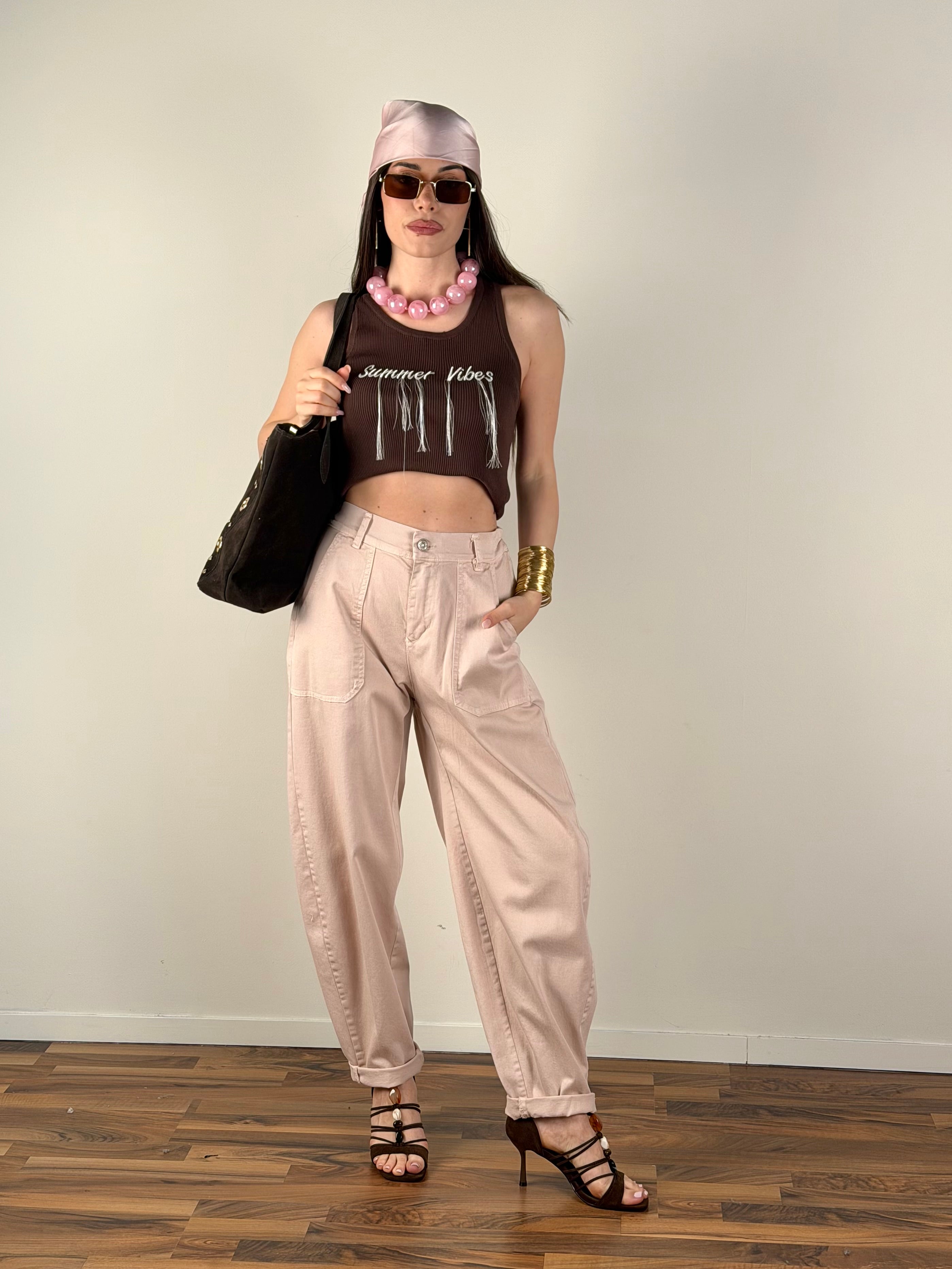 Pantalone Vibes rosa