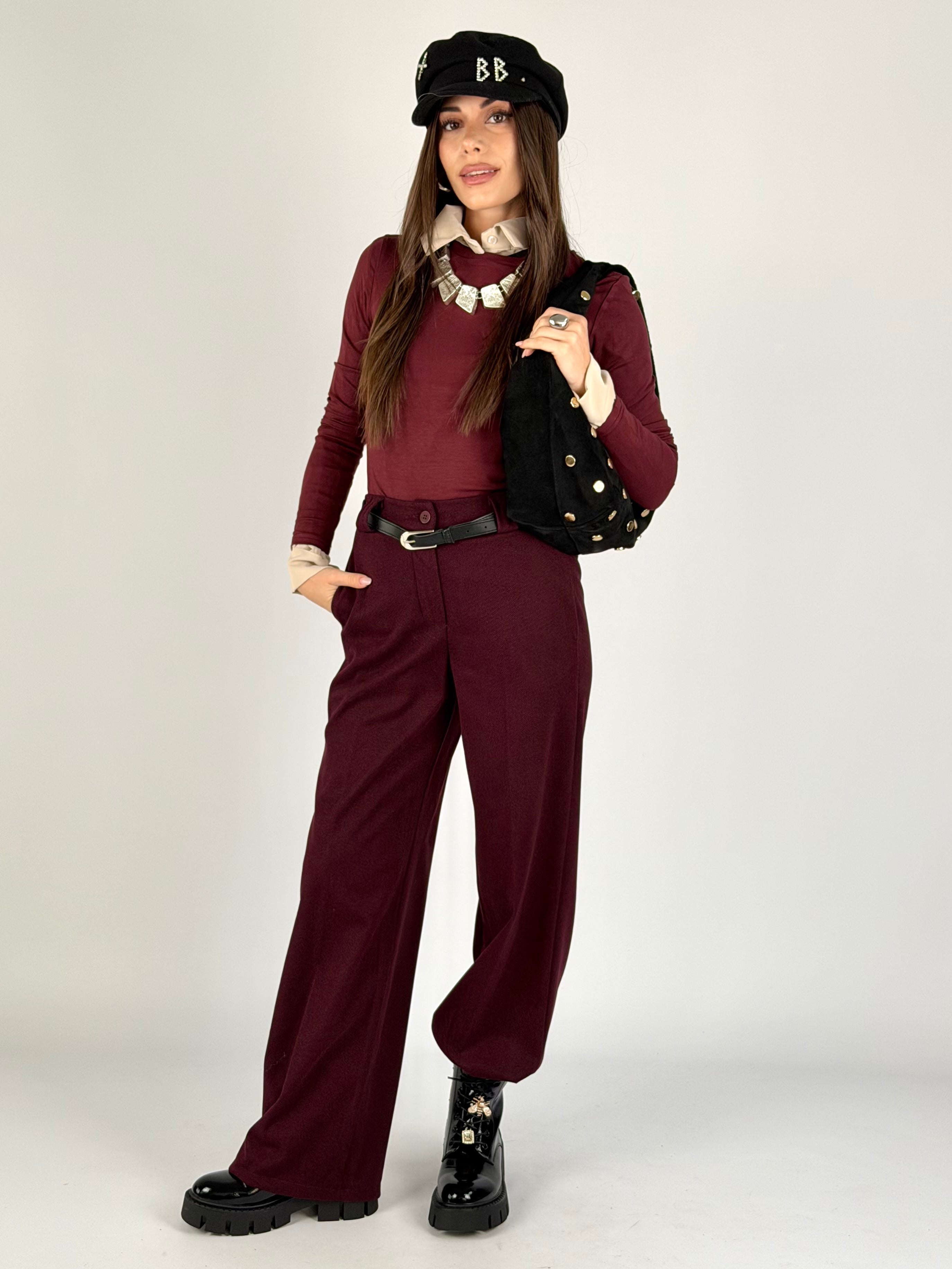 Pantalone completo Lumy bordeaux