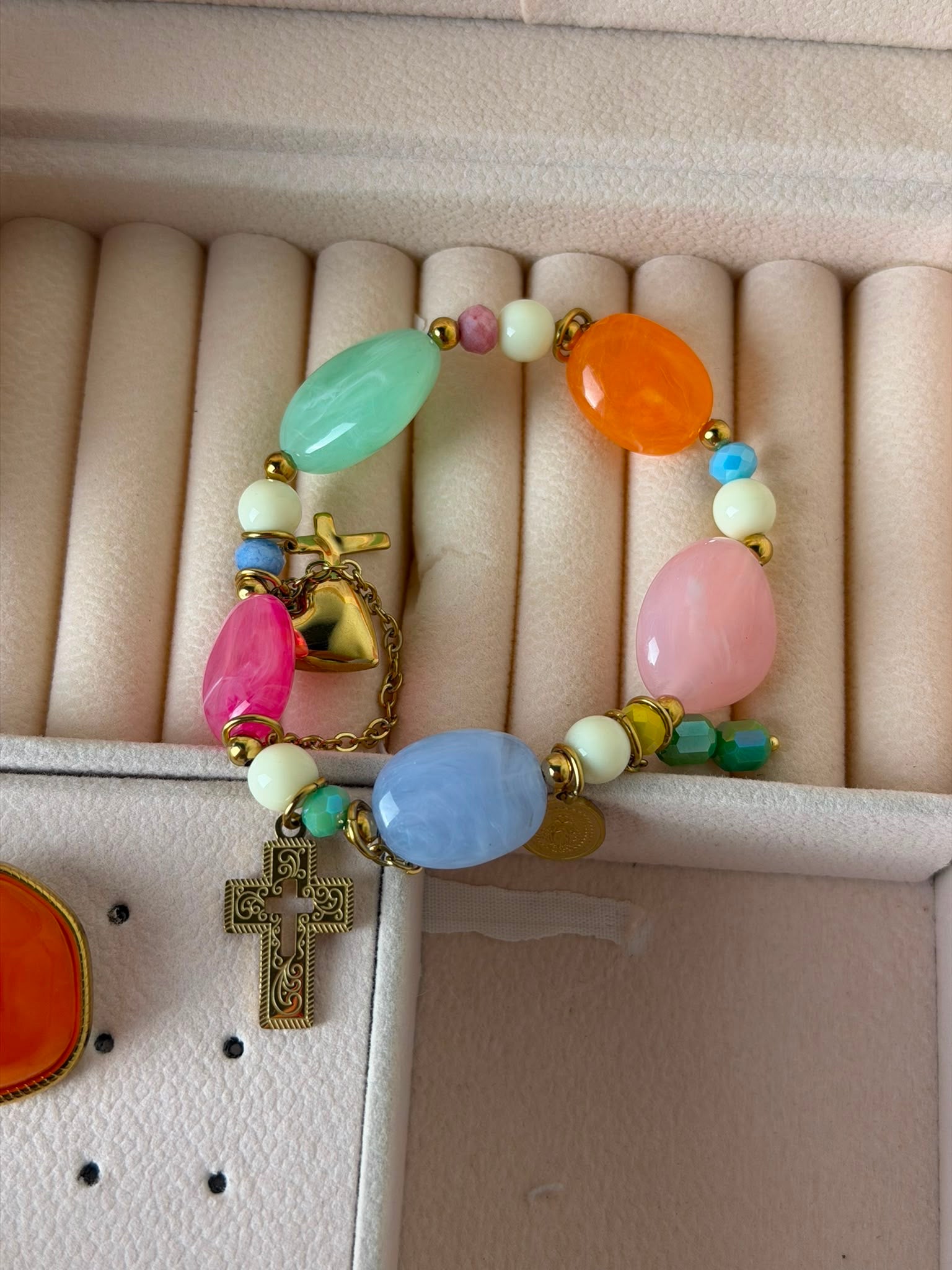 Bracciale ciondoli ARANCIONE - collezione HAPPY