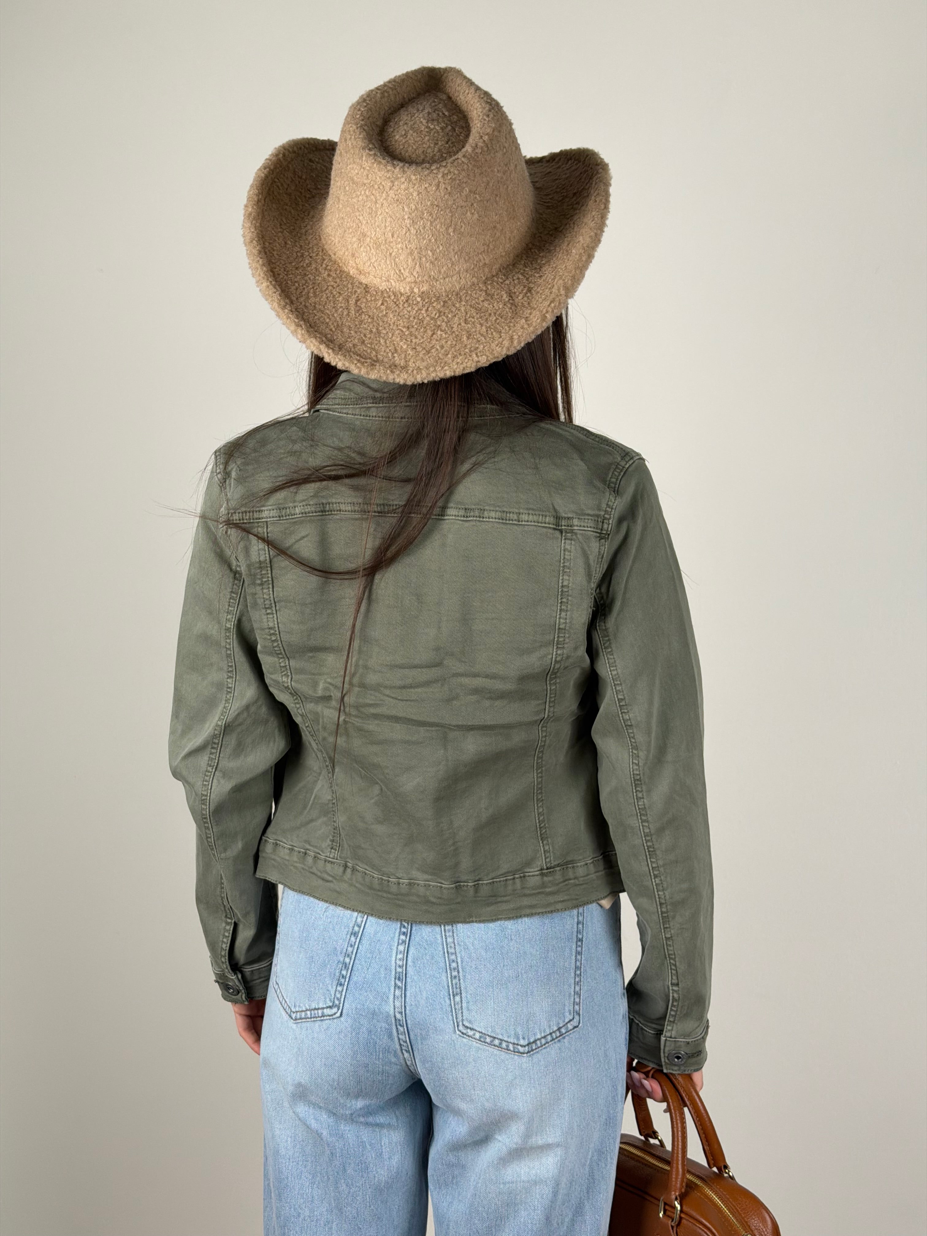 Giubbino jeans Spring verde